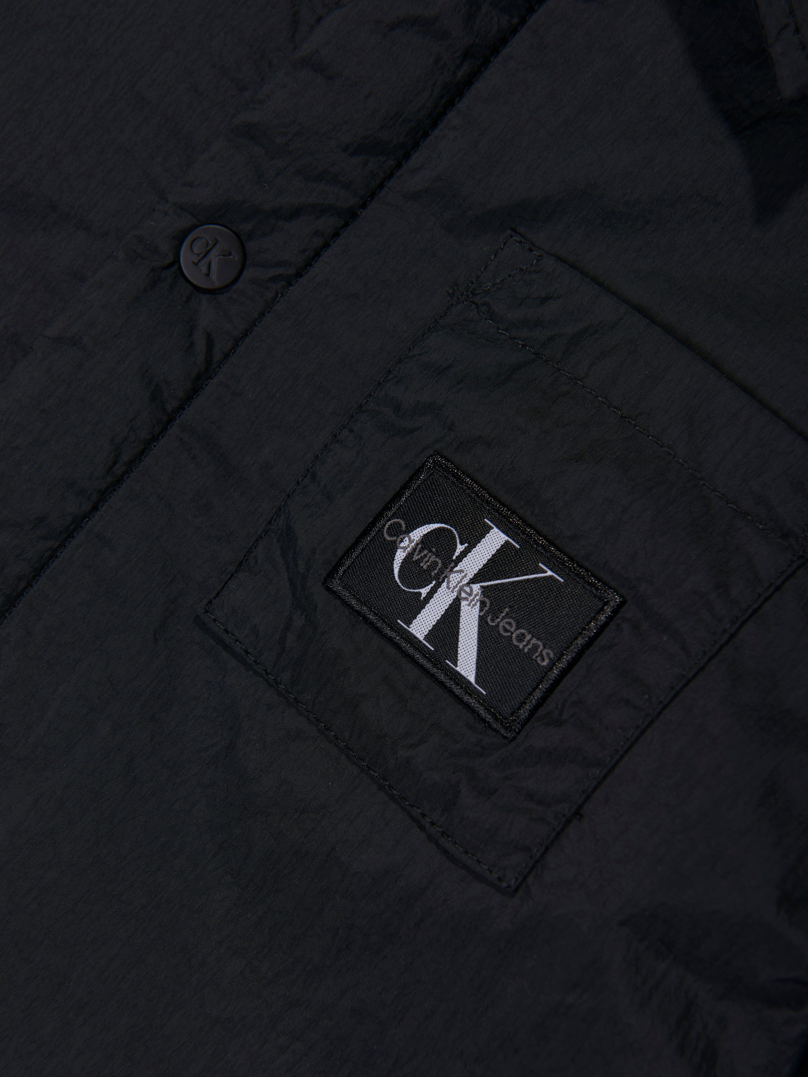 Calvin Klein Baby Padded Coach Jacket in Black