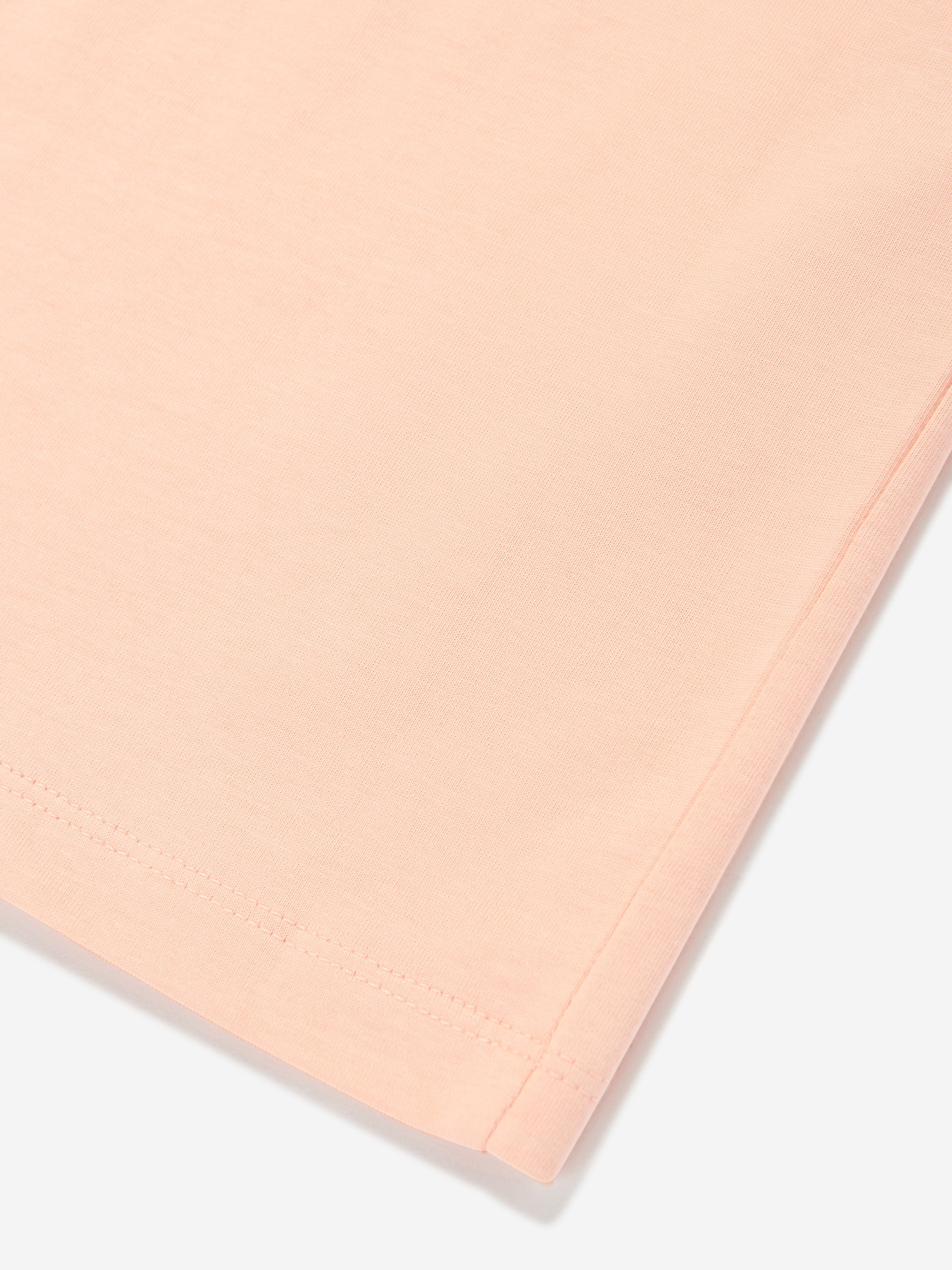 Calvin Klein Girls Monogram Logo T-Shirt in Pink