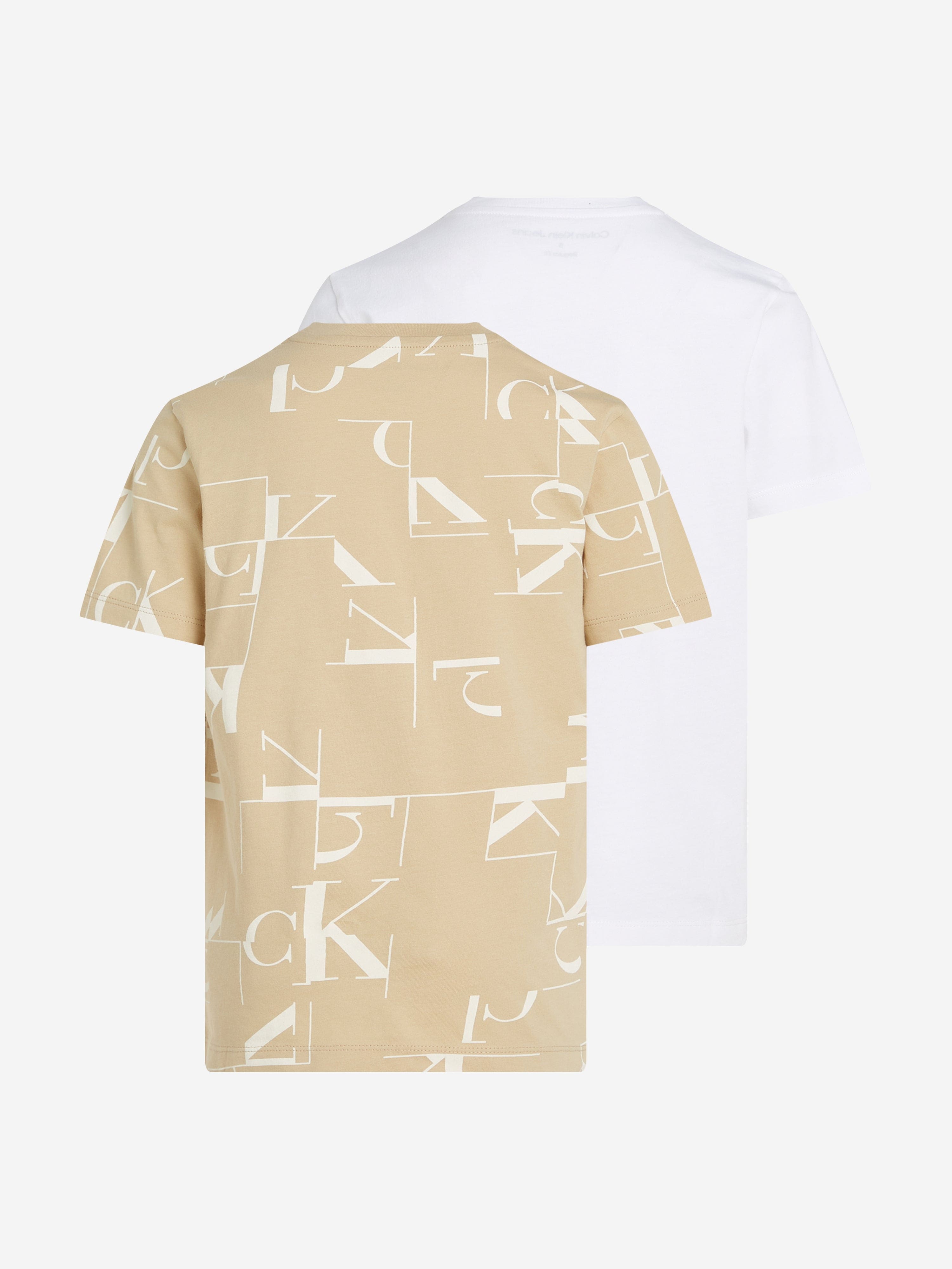 Calvin Klein Boys 2 Pack T-Shirt Set in Multicolour