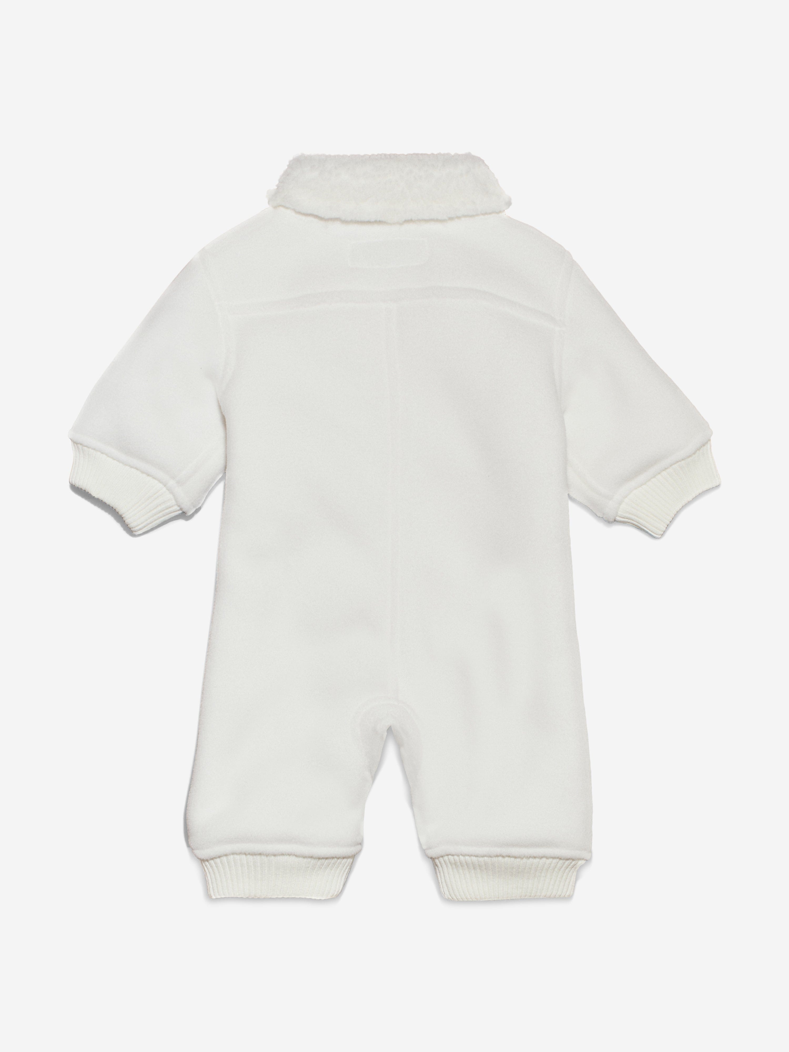 Calvin Klein Baby Sherpa Fleece Snowsuit in Ivory