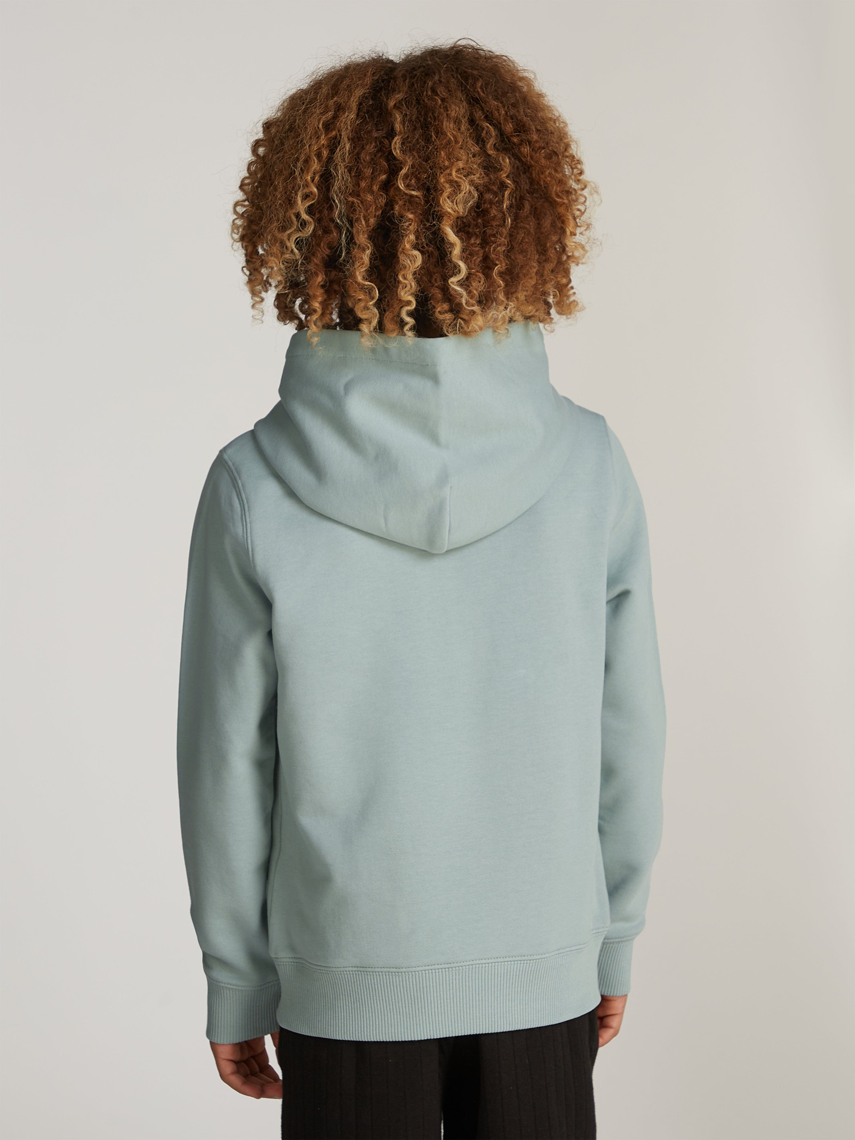 Kids Small Monogram Hoodie in Green