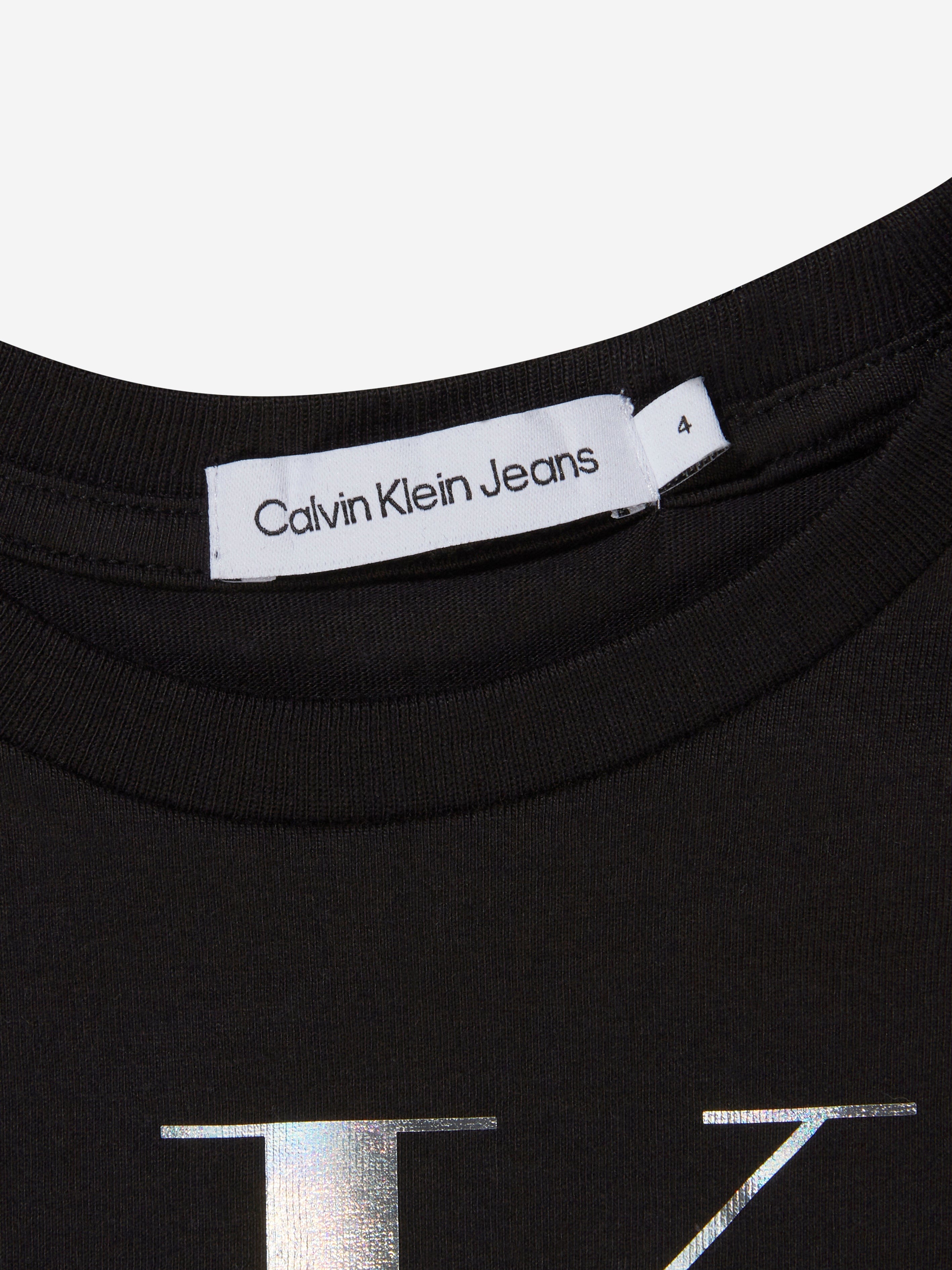 Calvin Klein Girls Cotton Monogram T-Shirt