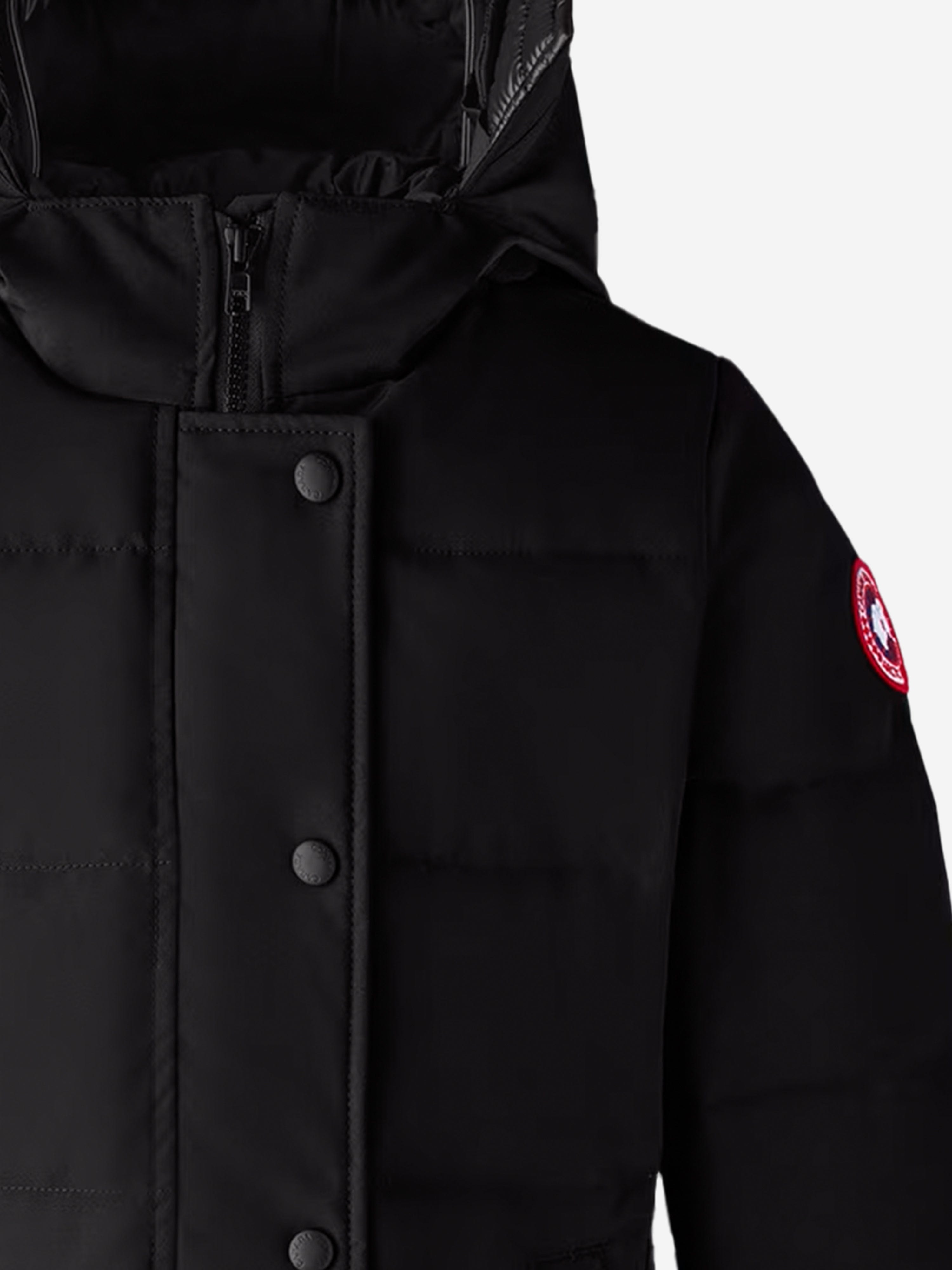 Girls Down Padded Juniper Parka Coat in Black