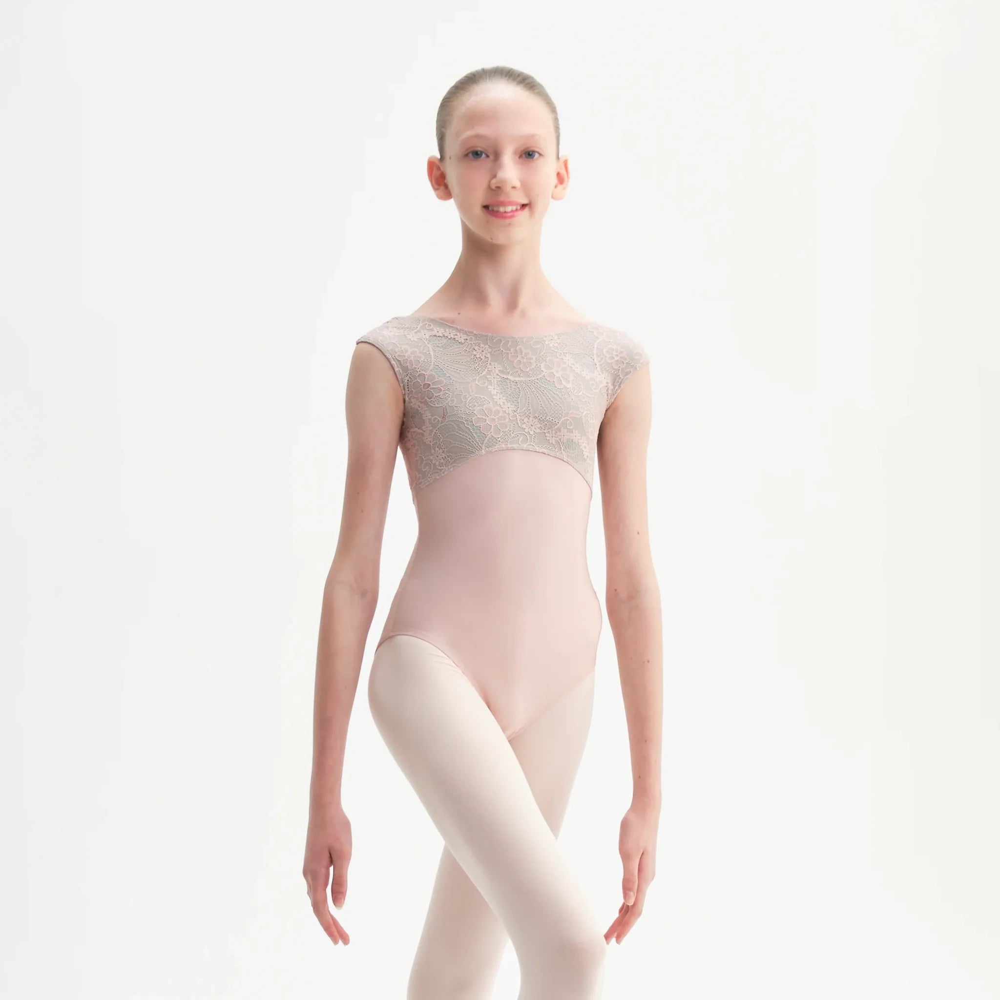 Women Light Pink "MINERVA" Ballet Onesies(CD14060-C2/L09+L17+PD09 ROSE)