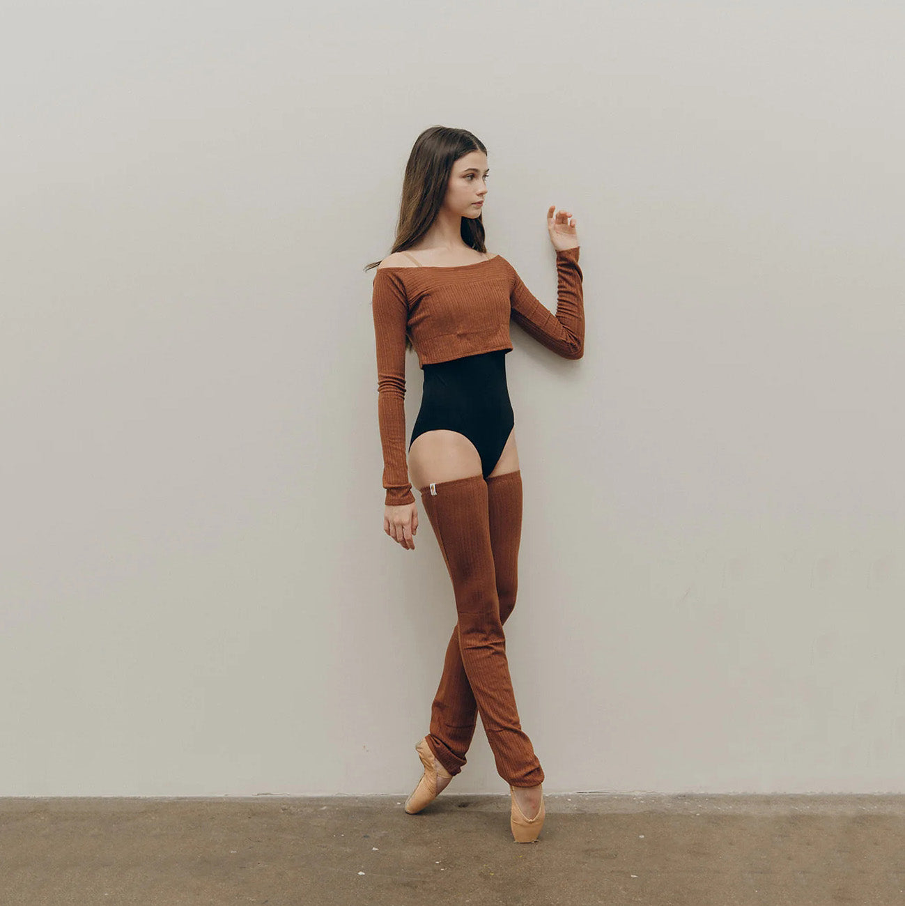 Girls Camel Ballet Top
