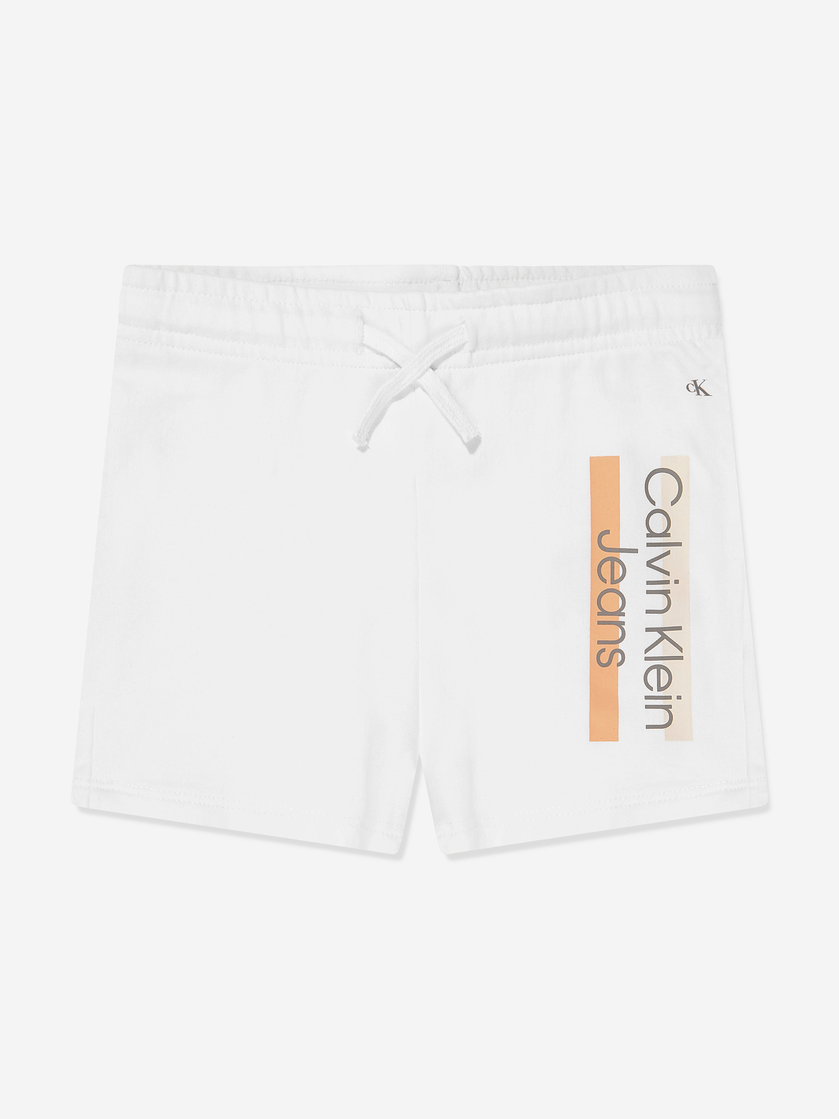 Calvin Klein Baby Hero Logo T-Shirt And Shorts Set in White