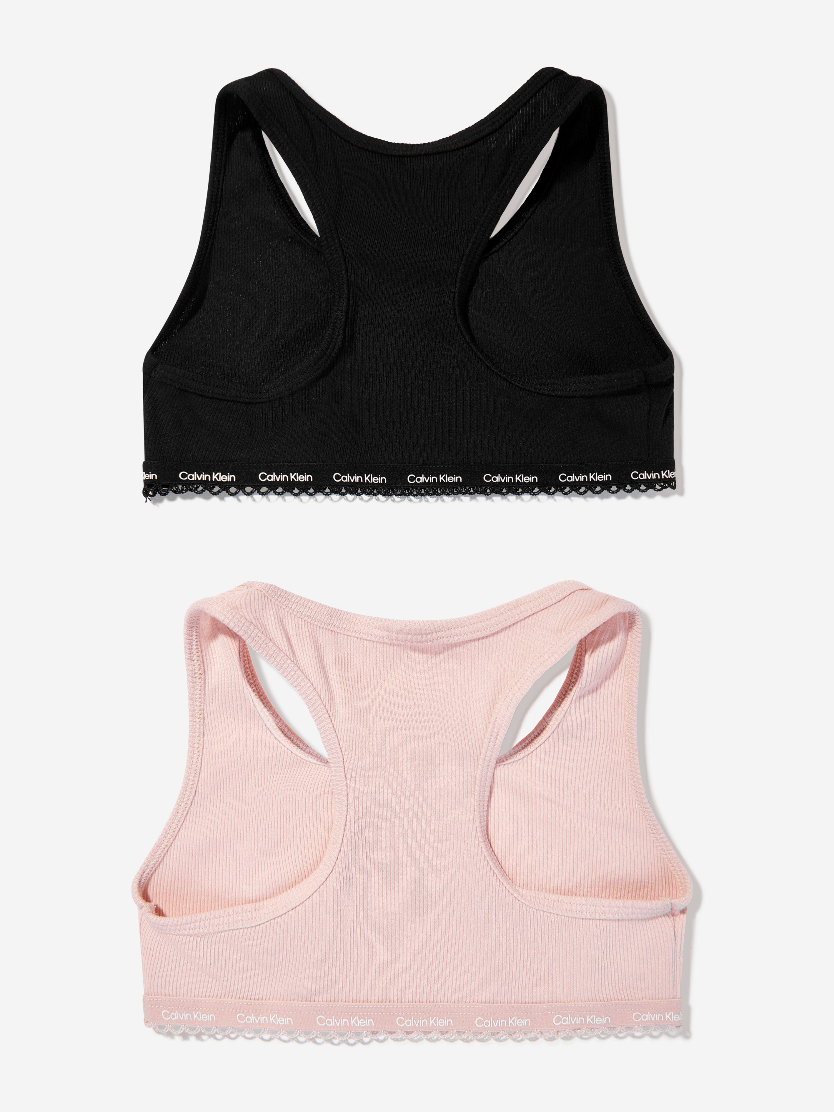 Calvin Klein Girls 2 Pack Bralette Set in Multicolour