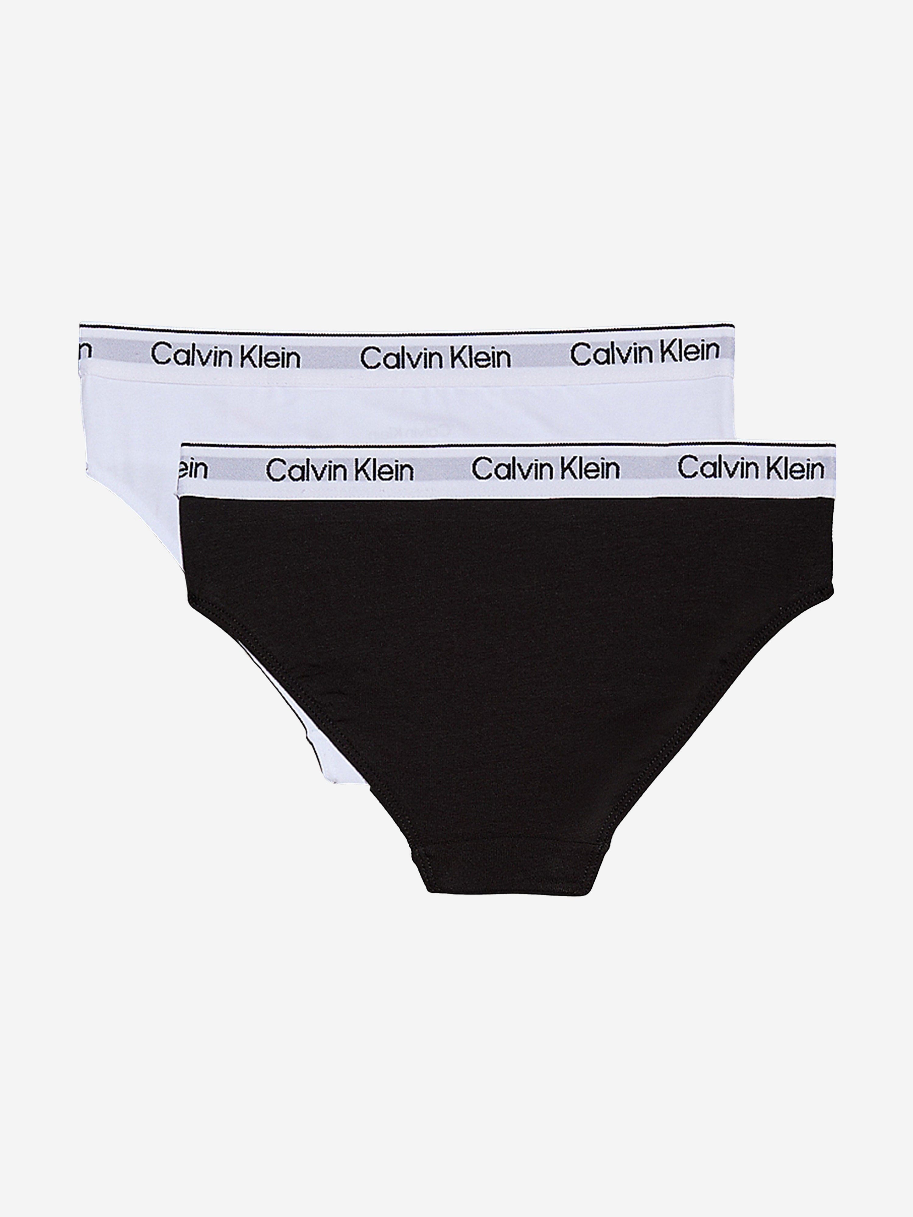 Calvin Klein Girls 2 Pack Bikini Knickers Set in Multicolour