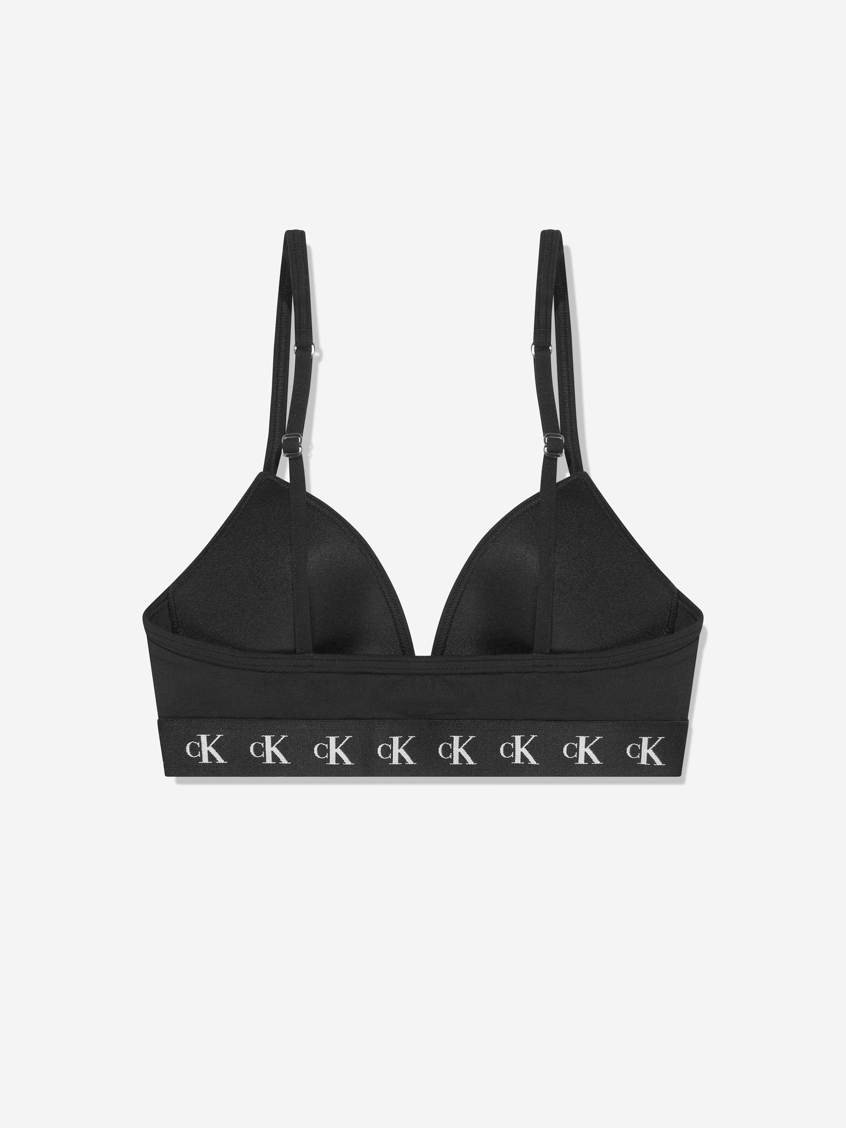 Calvin Klein Girls Triangle Bralette in Black
