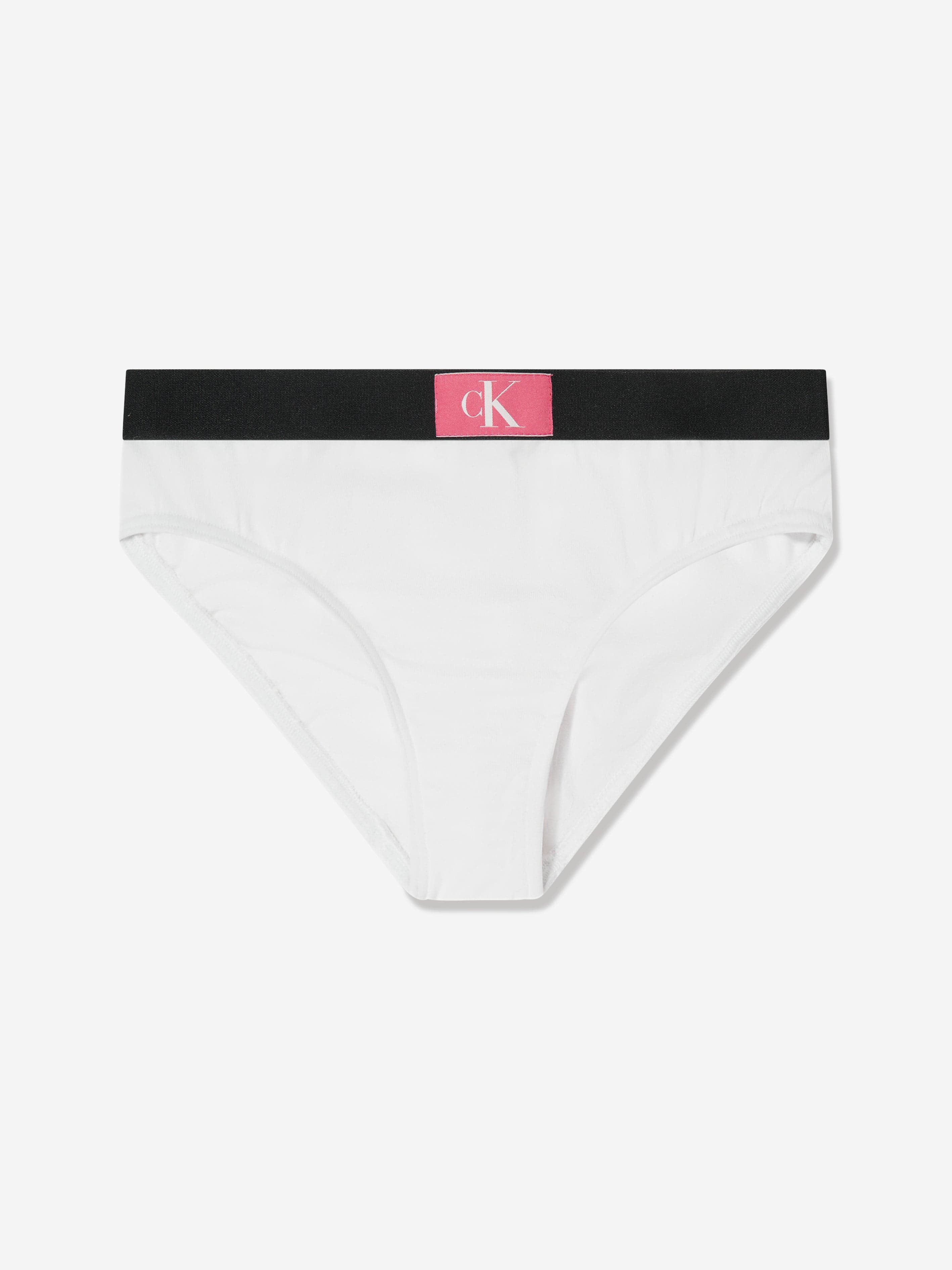 Calvin Klein Girls Bikini Knickers Set (3 Pack) in White