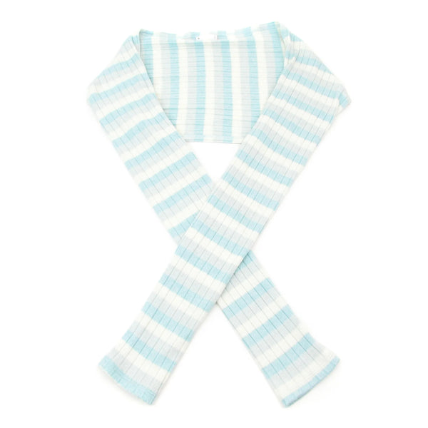 Girls Blue Stripes Ballet Shoulder Warmer