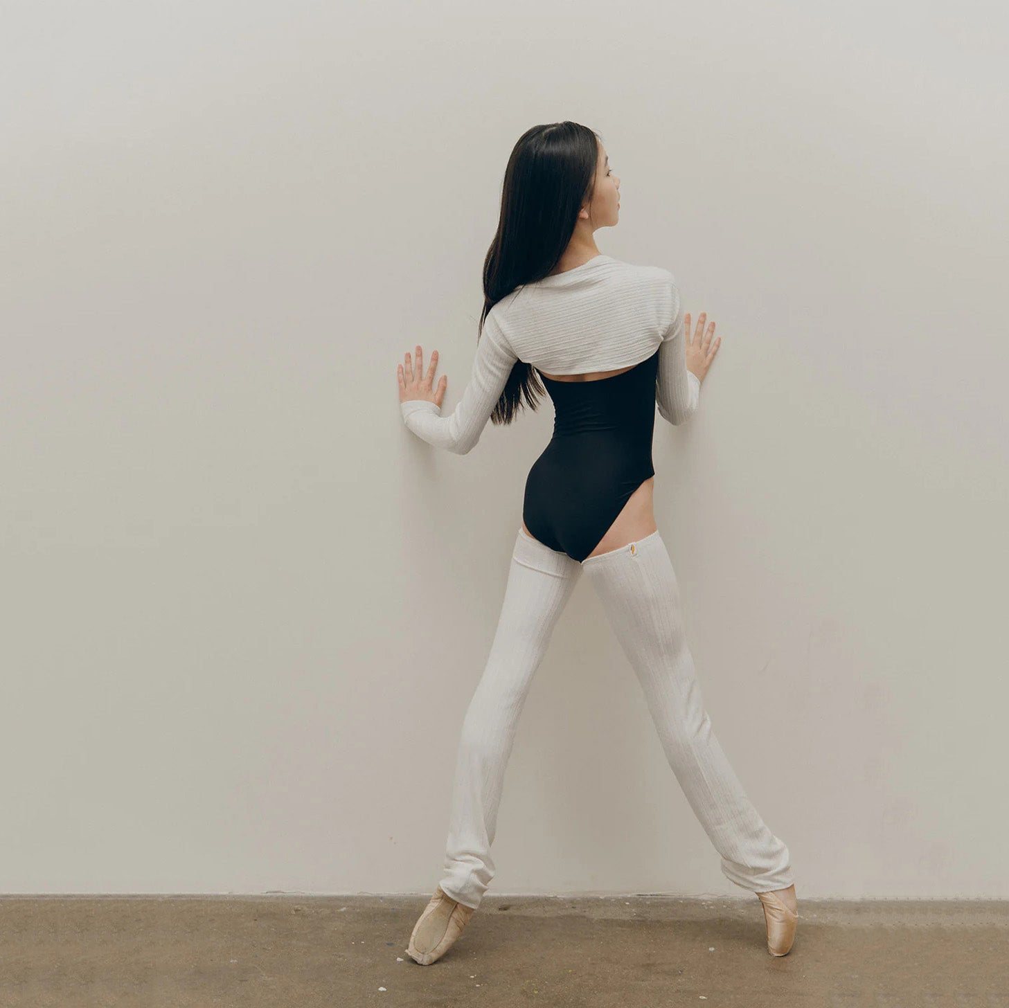 Girls White Ballet Shoulder Warmer