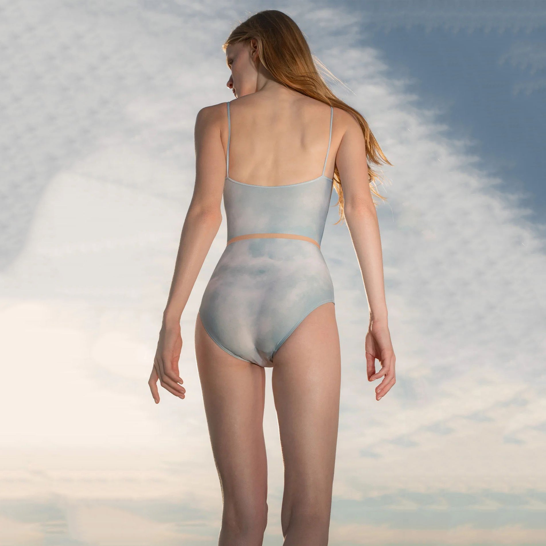 Women Sky Blue "JUNIOR CLOUDY" Ballet Onesies(181LE01VL/sky blue)