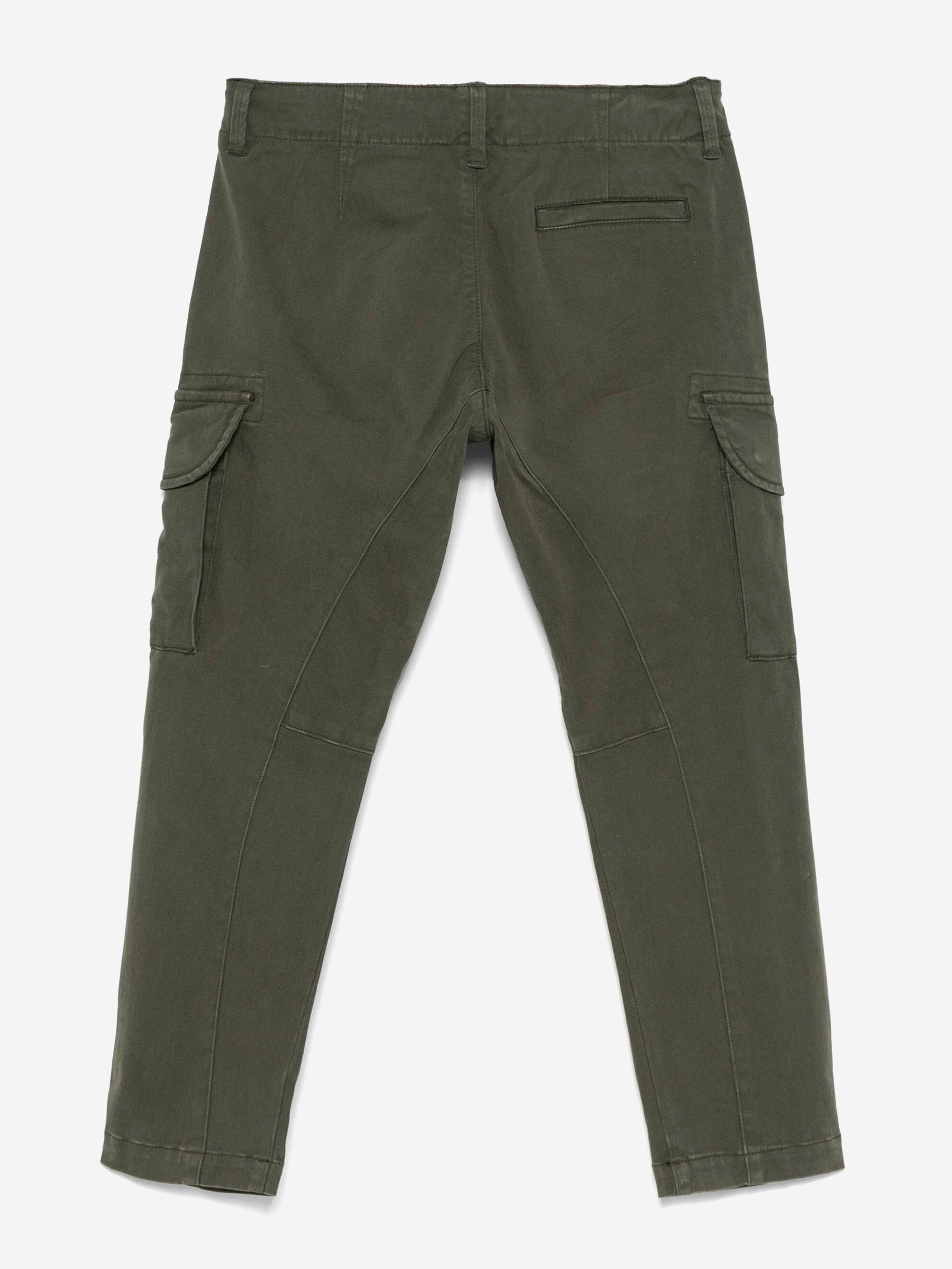 Boys Cargo Trousers in Green