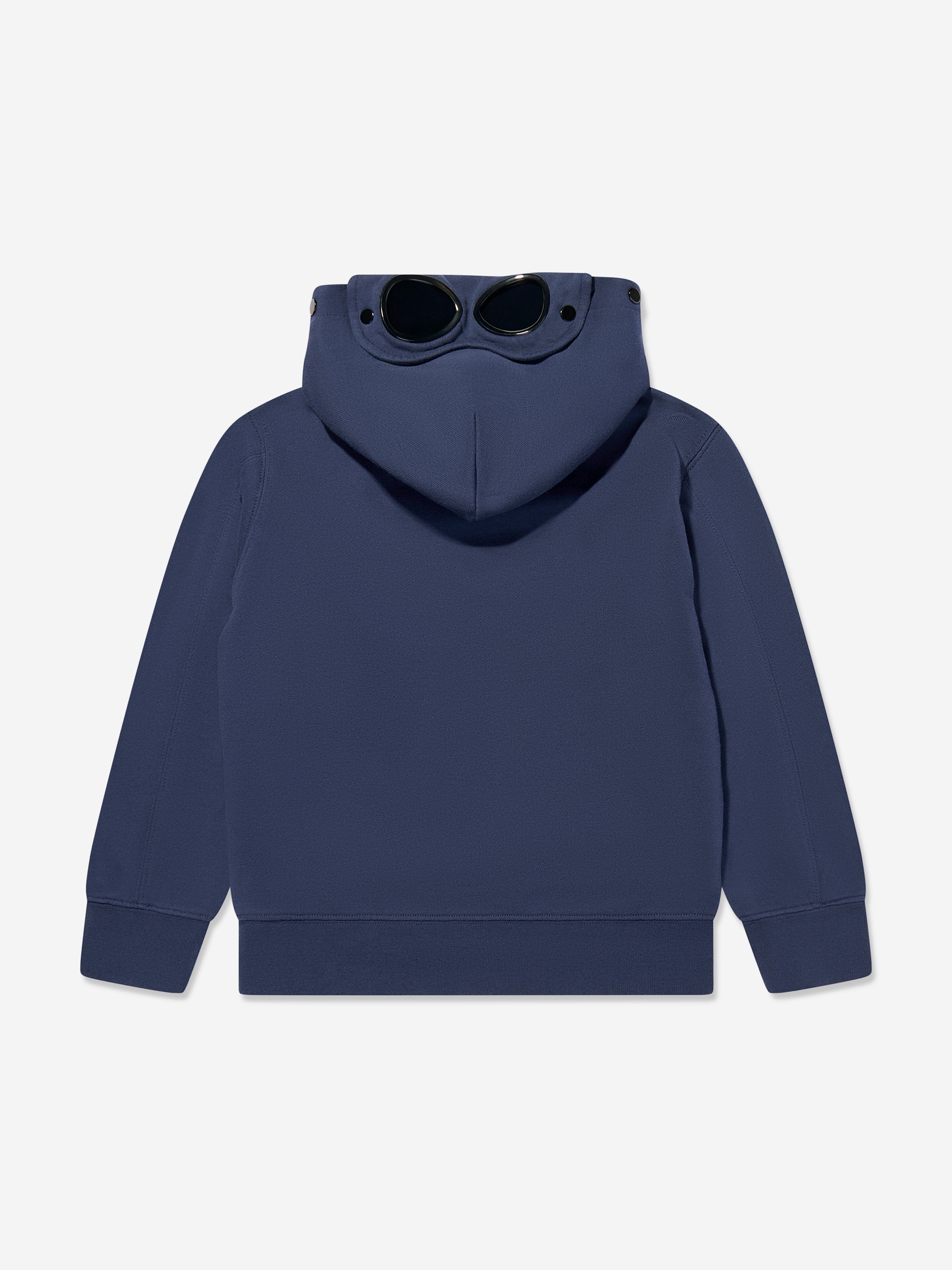 C.P. Company Boys Logo Hoodie in Navy