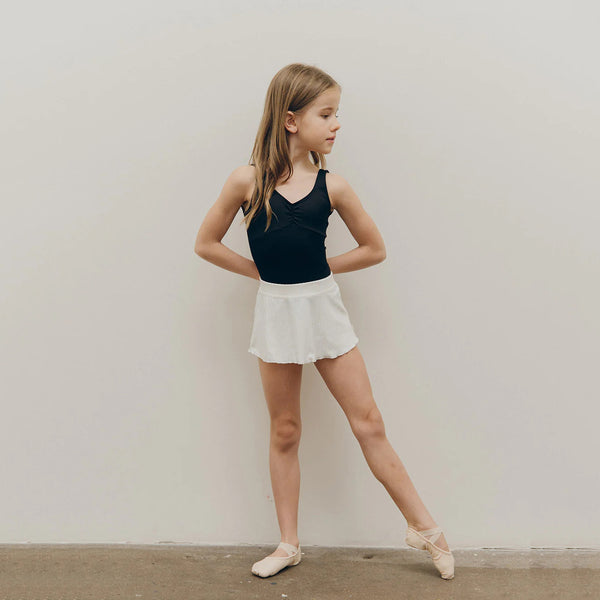Girls White Ballet Skirt