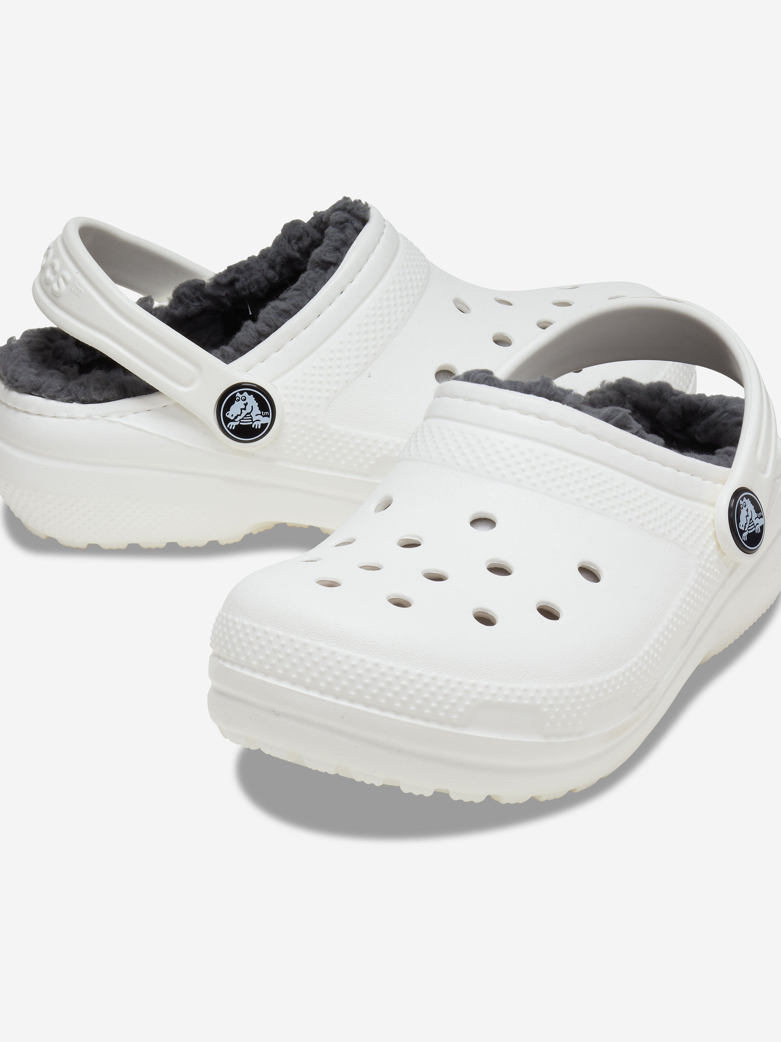 Kids Classic Lined Clog in White