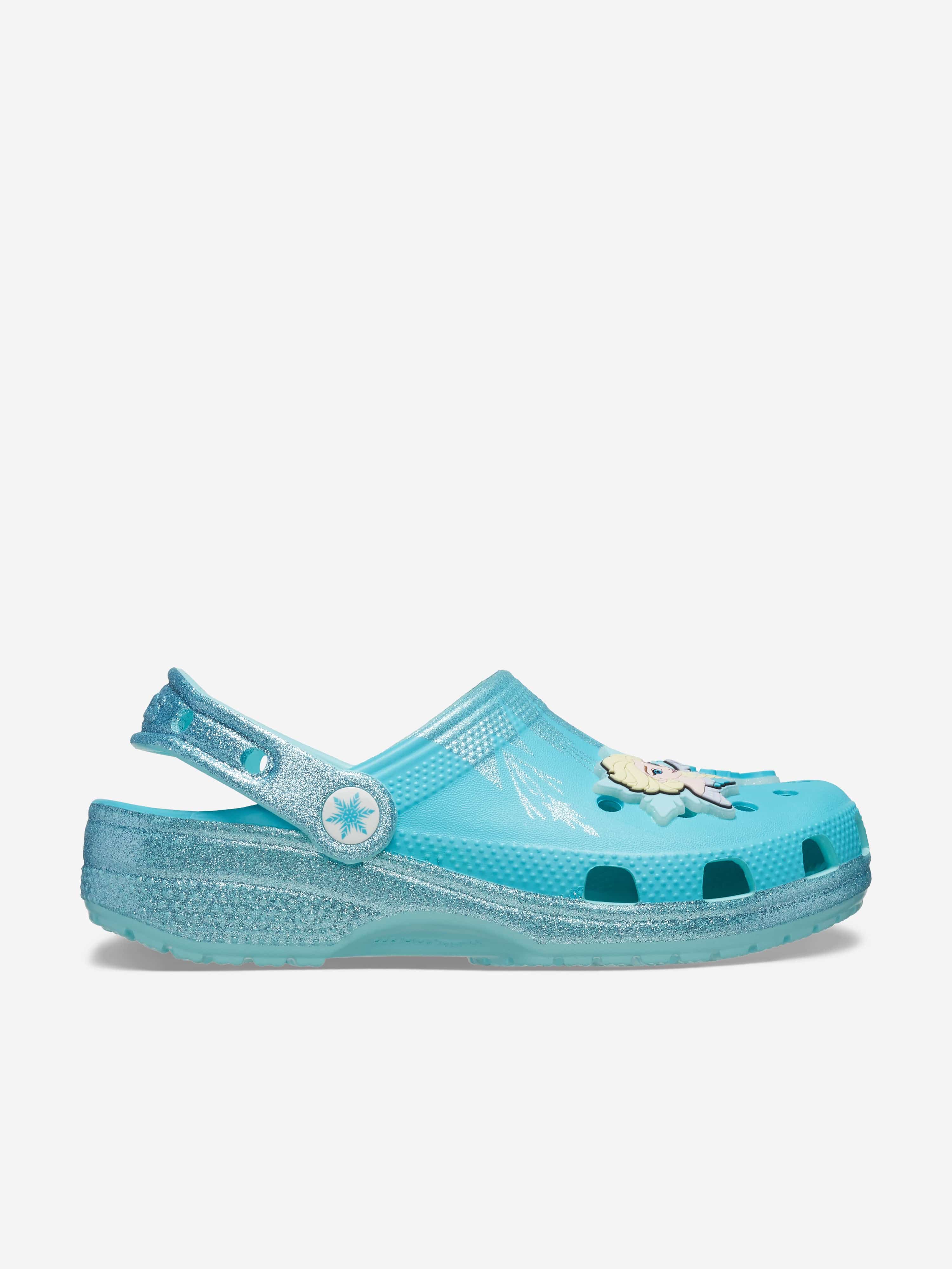 Girls Frozen Elsa Classic Clog in Blue