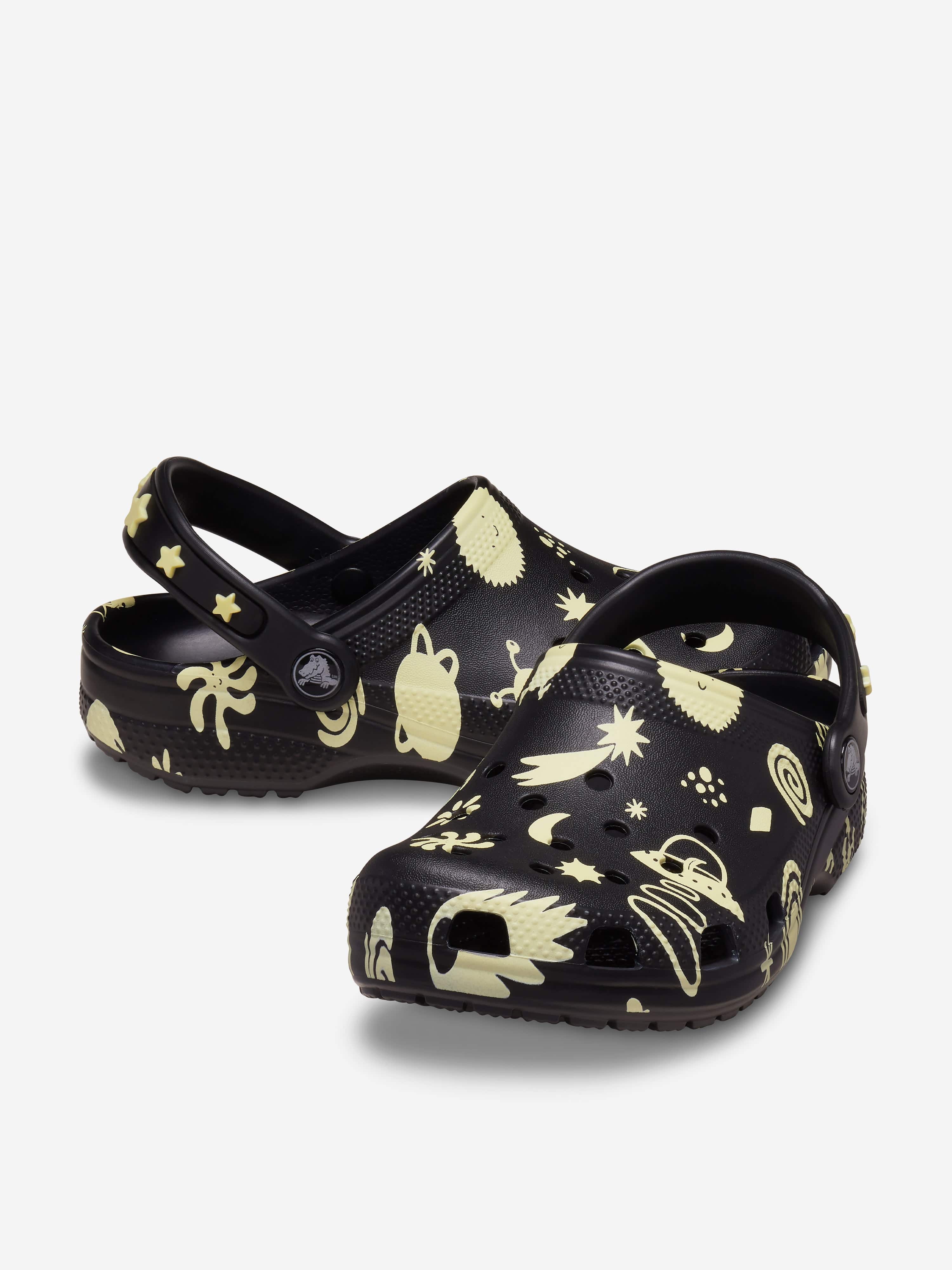 Kids Classic Glow Space Clog in Black