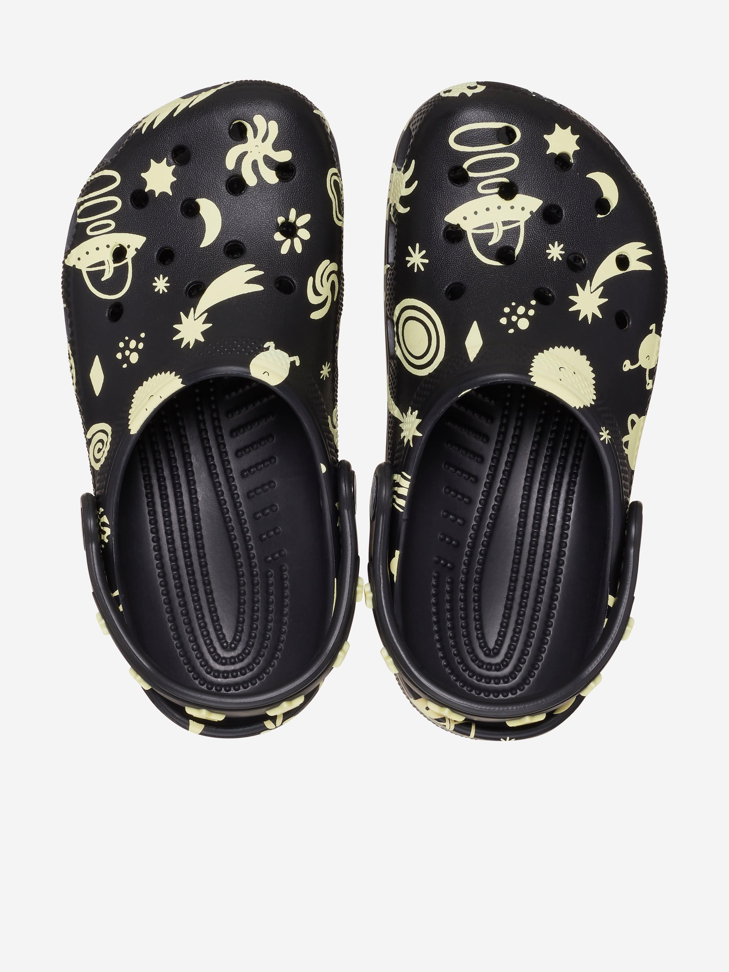 Kids Classic Glow Space Clog in Black