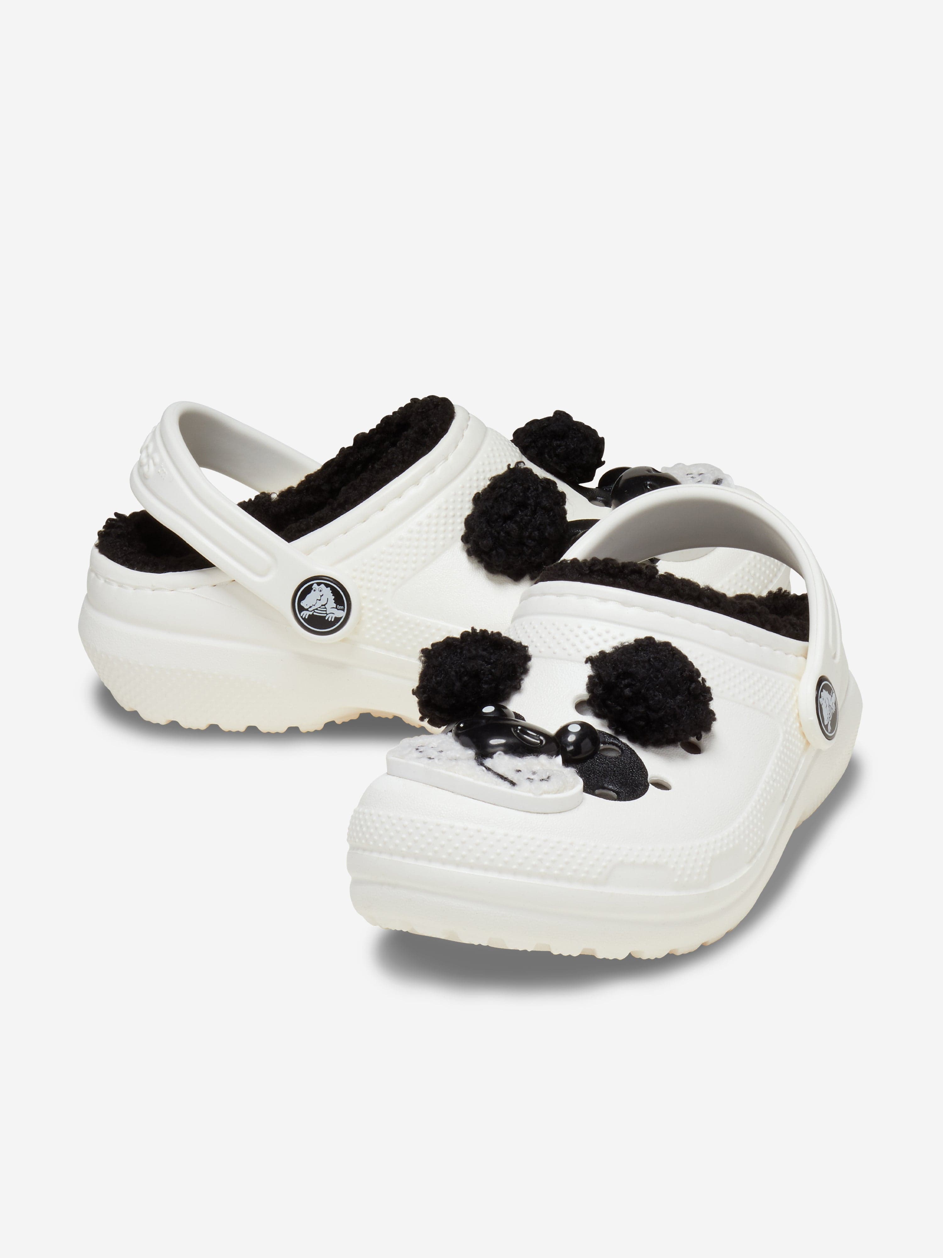 Kids Classic I Am Panda Bear Clog in White