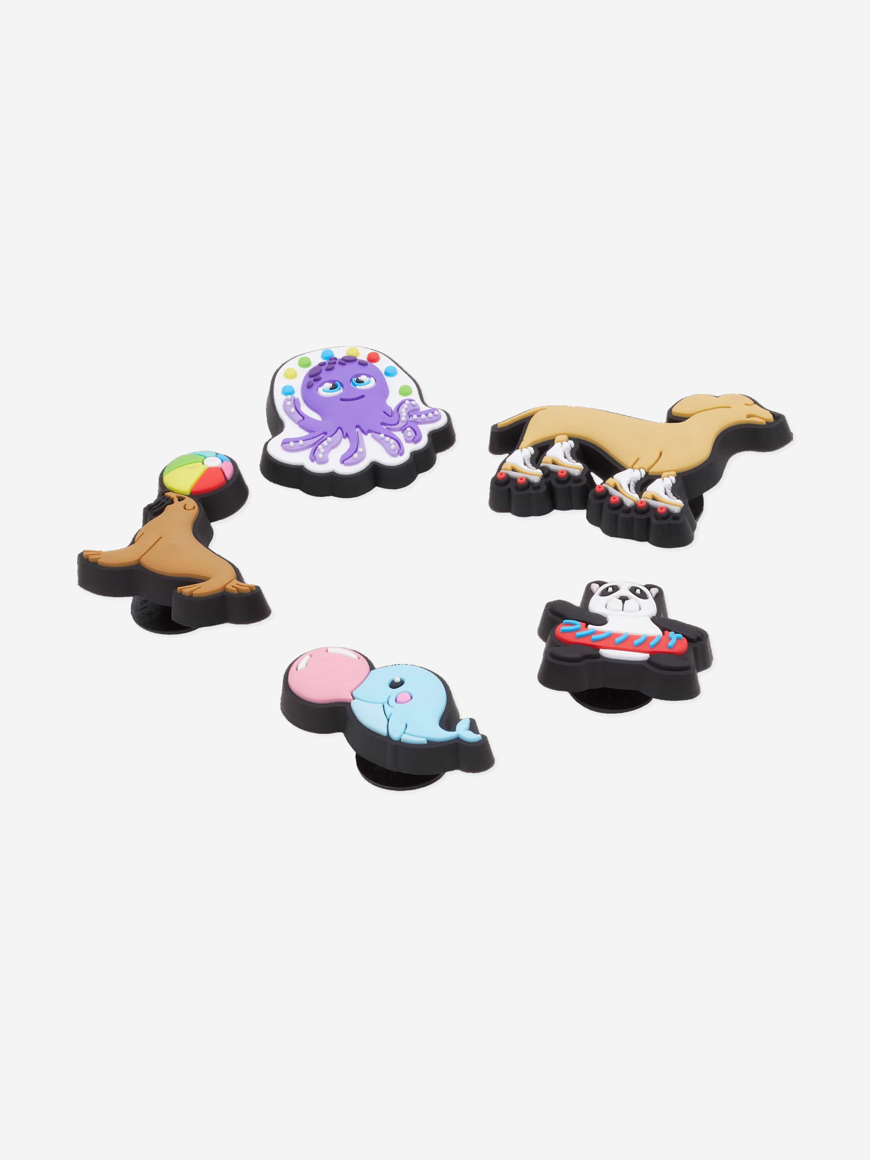 Crocs Kids Fun Animal Friends Jibbitz™ Charm 5 Pack in Multicolour