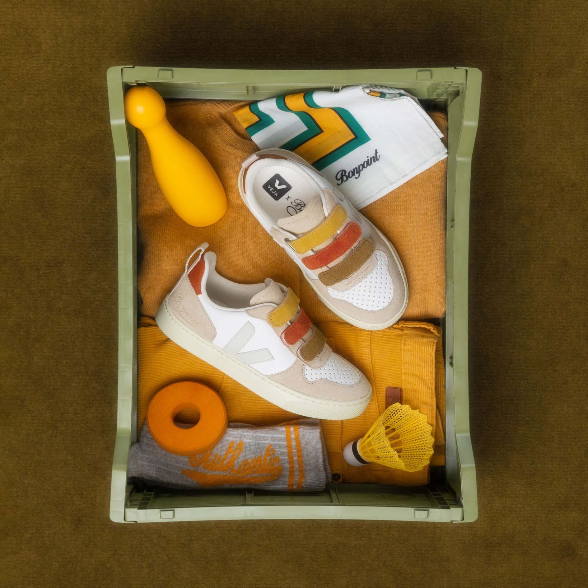 Boys & Girls Multicolor "SMALL V-10" Velcro Shoes