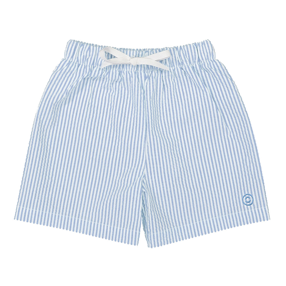 Boys Blue Stripes Swim Shorts