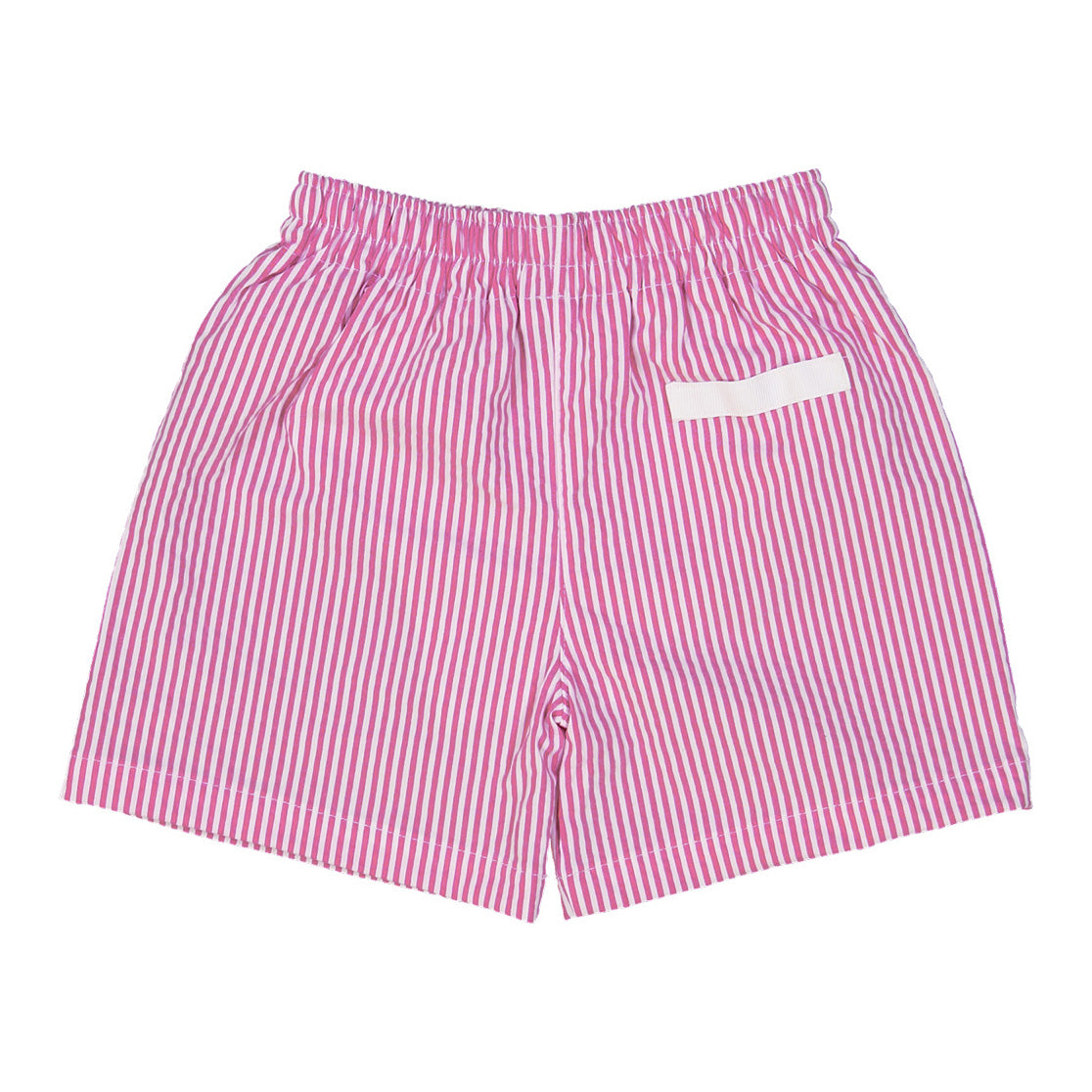 Boys Pink Stripes Swim Shorts