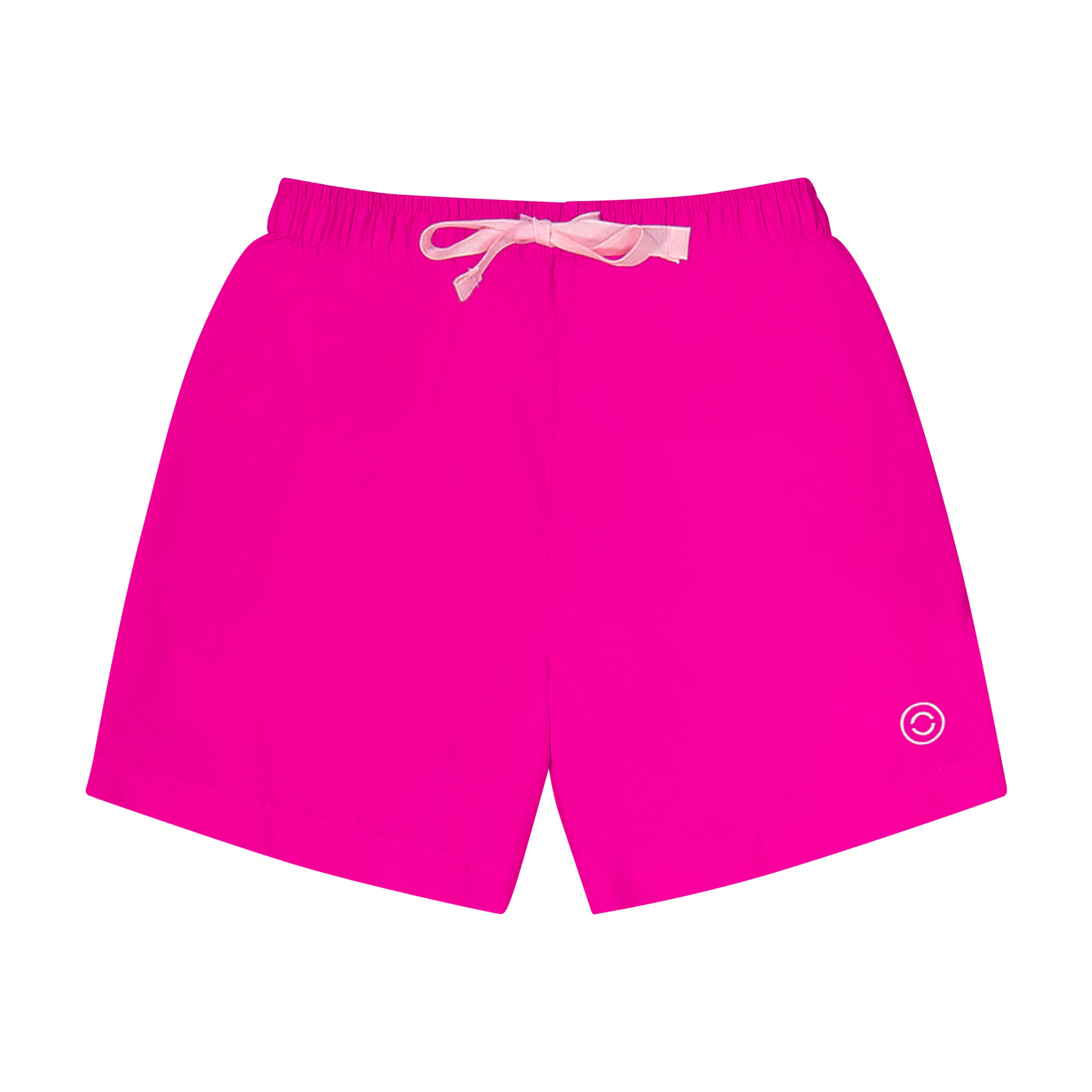 Boys Fuchsia Stripes Swim Shorts