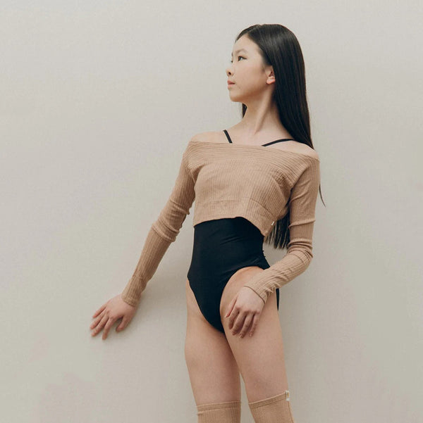 Girls Beige Ballet Top