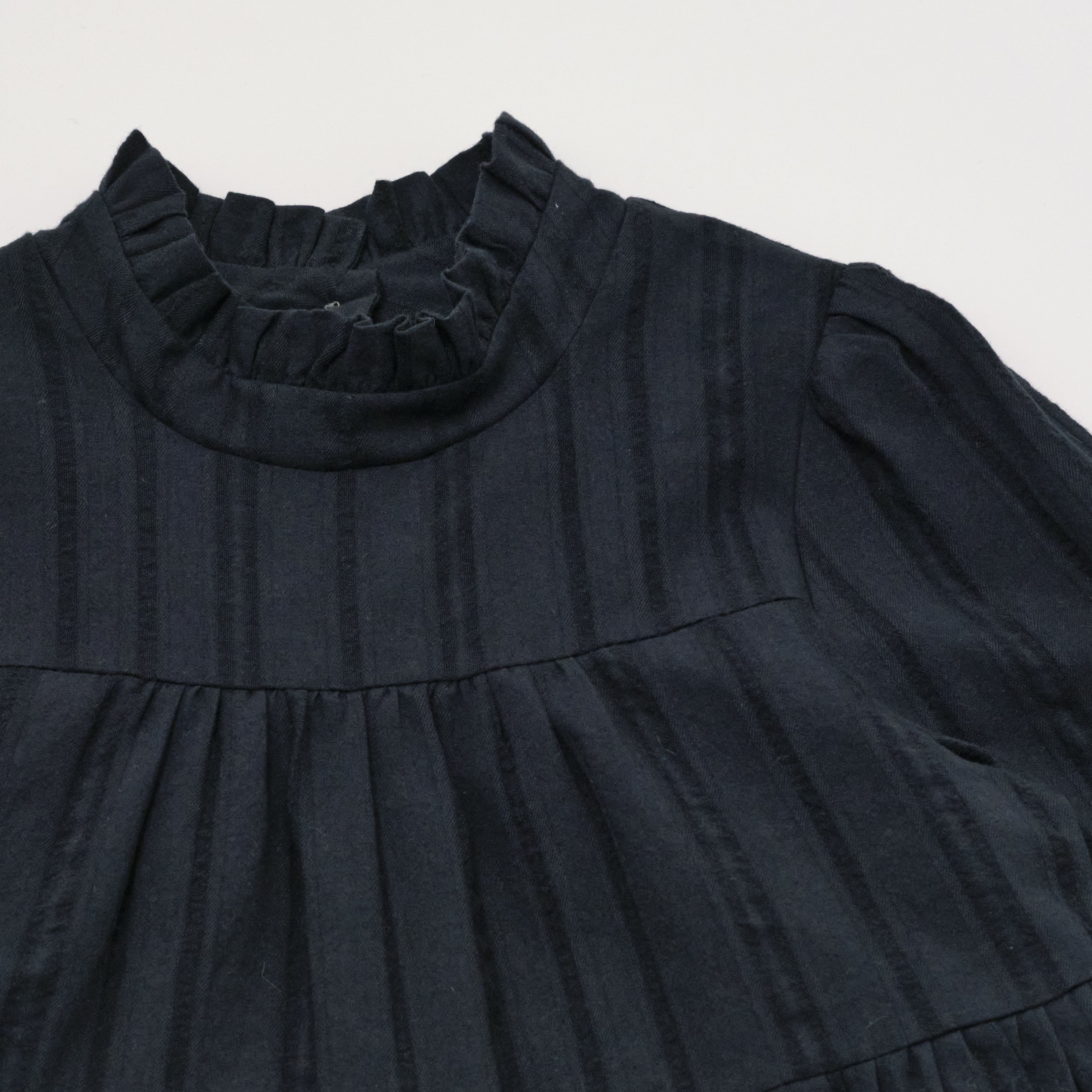 Girls Navy Cotton Dress