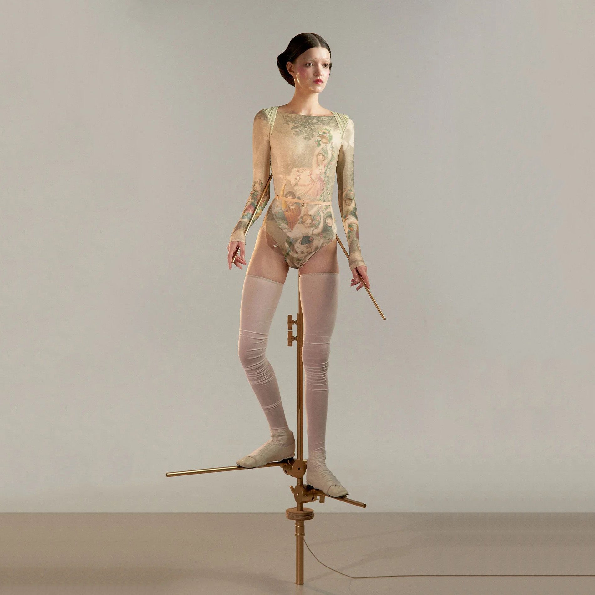 Women Green Tea"ROCOCO"Ballet Onesies(251LE73VD/green tea)