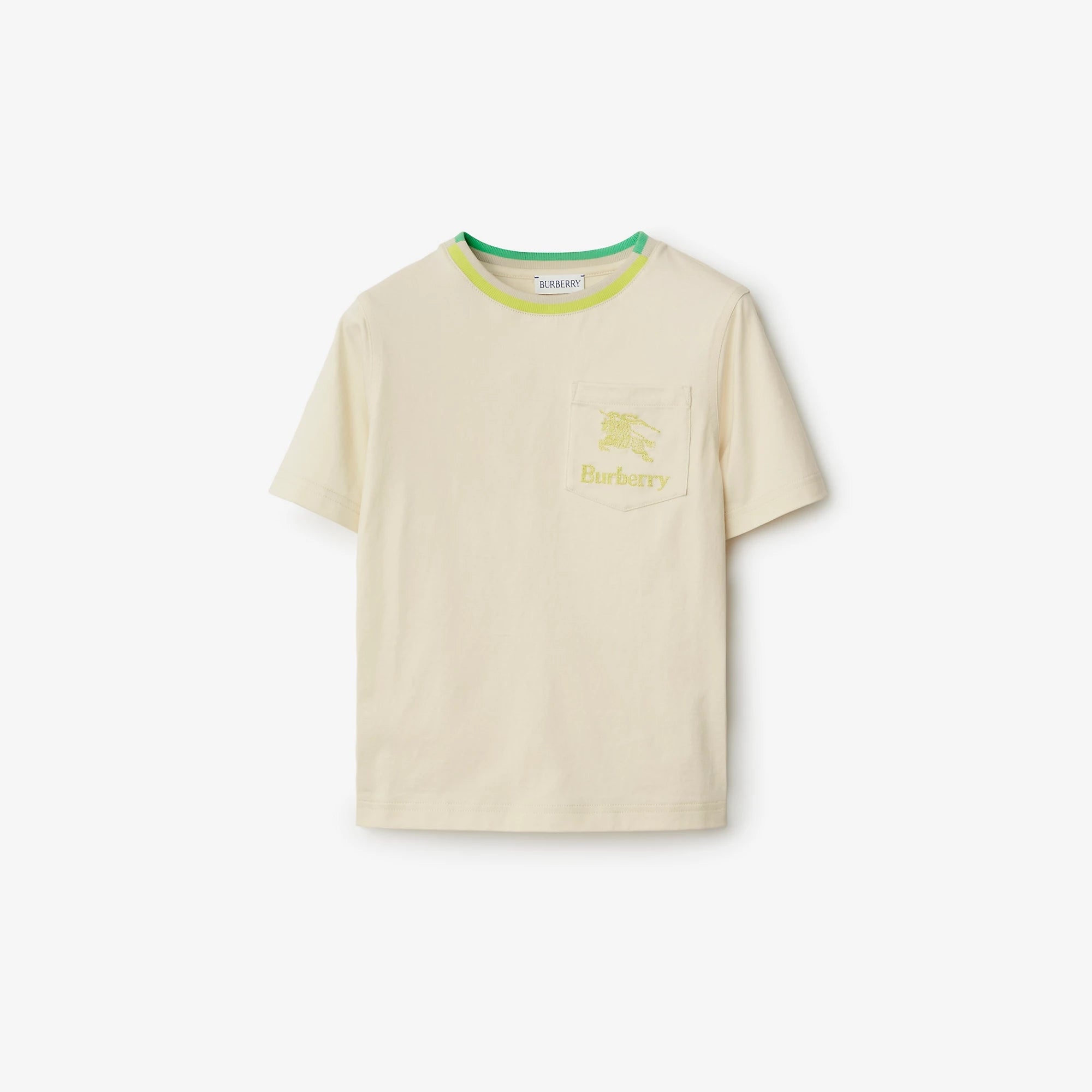 Boys & Girls Beige Cotton T-Shirt
