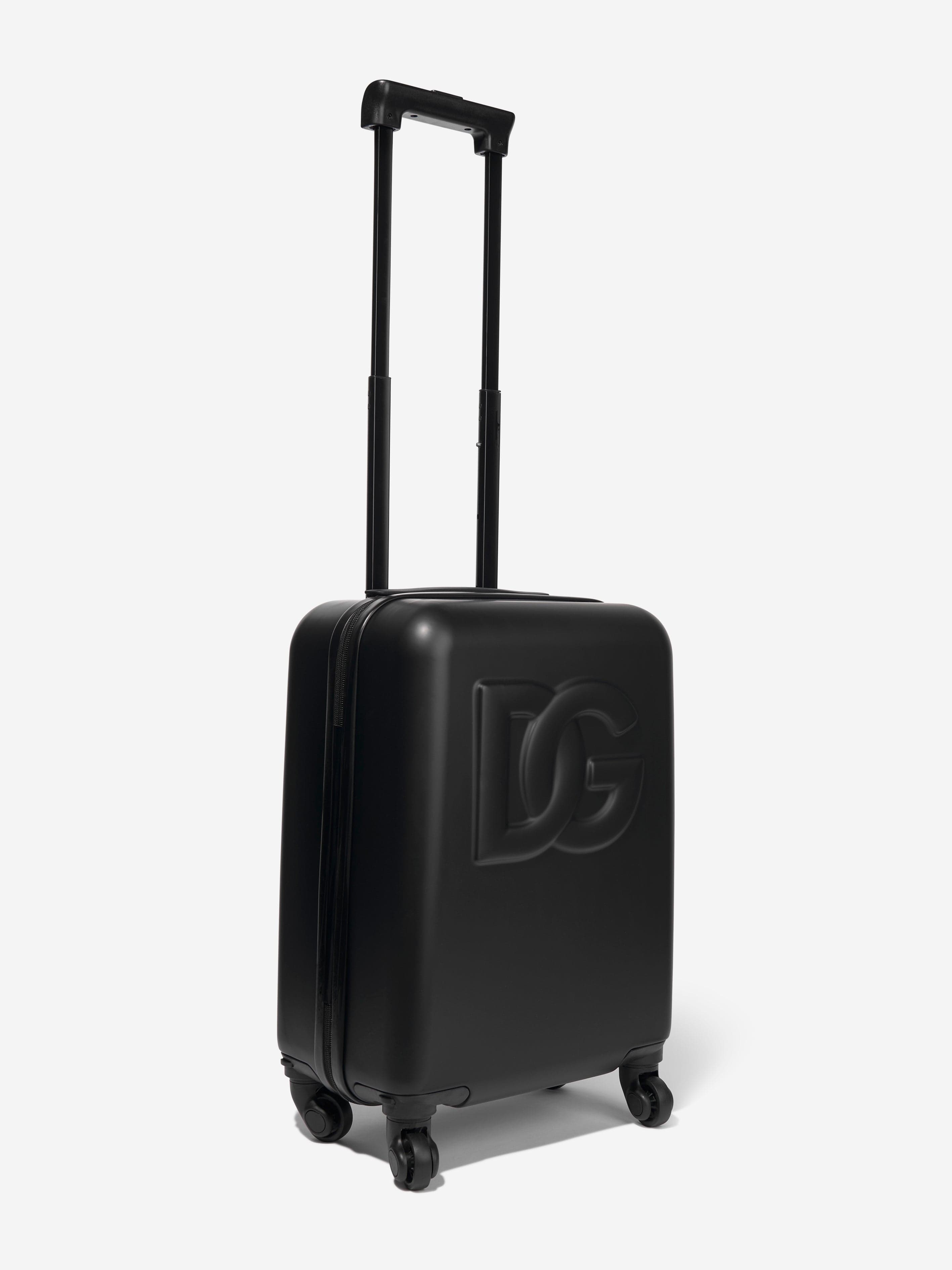 Dolce & Gabbana Boys Four Wheel Suitcase in Black (50cm)