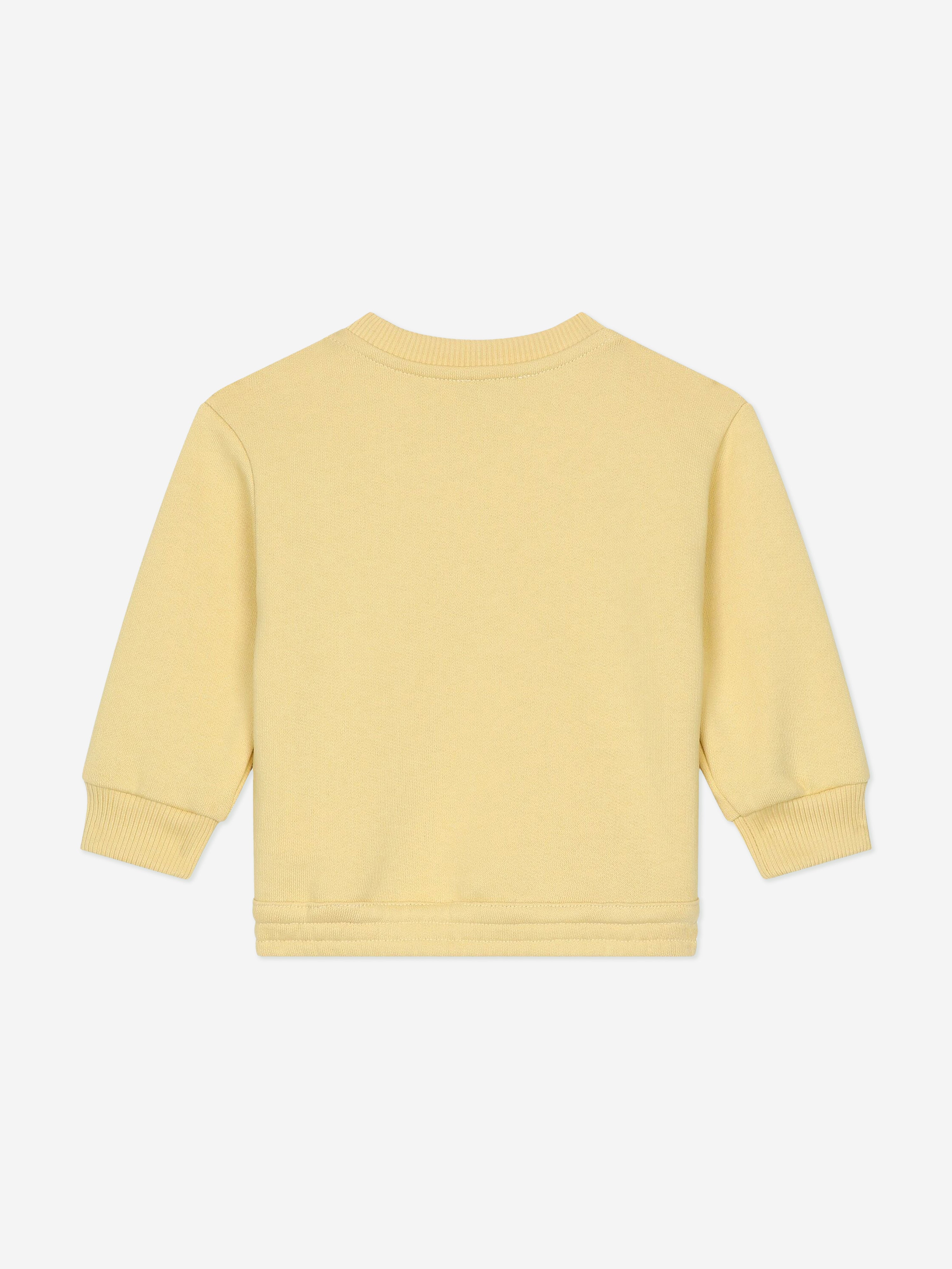 Dolce & Gabbana Baby Logo Sweatshirt in Yellow