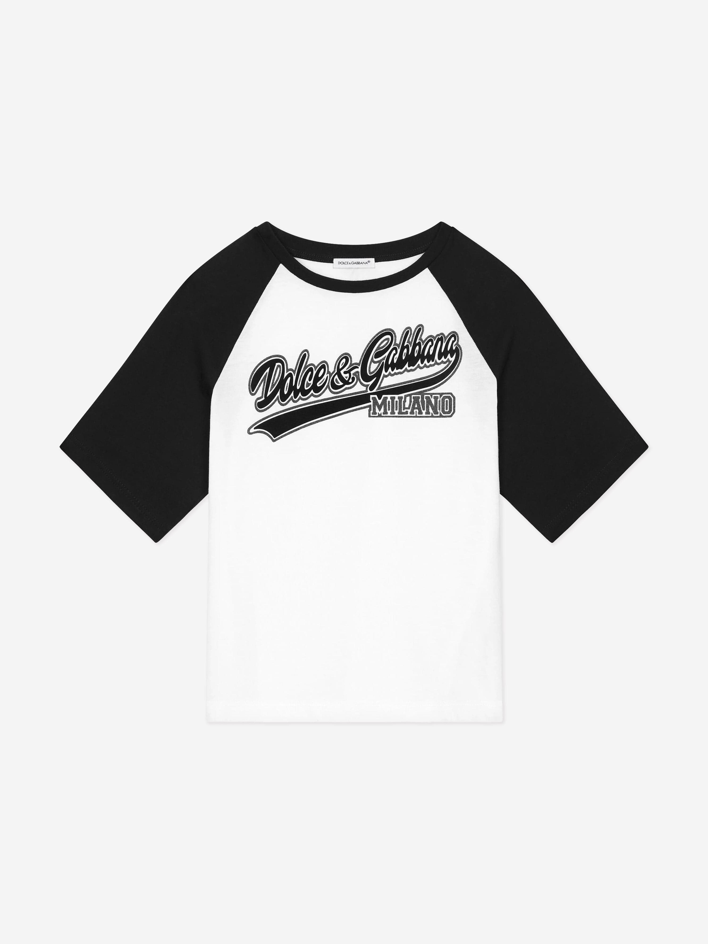 Dolce & Gabbana Boys Logo T-Shirt in White