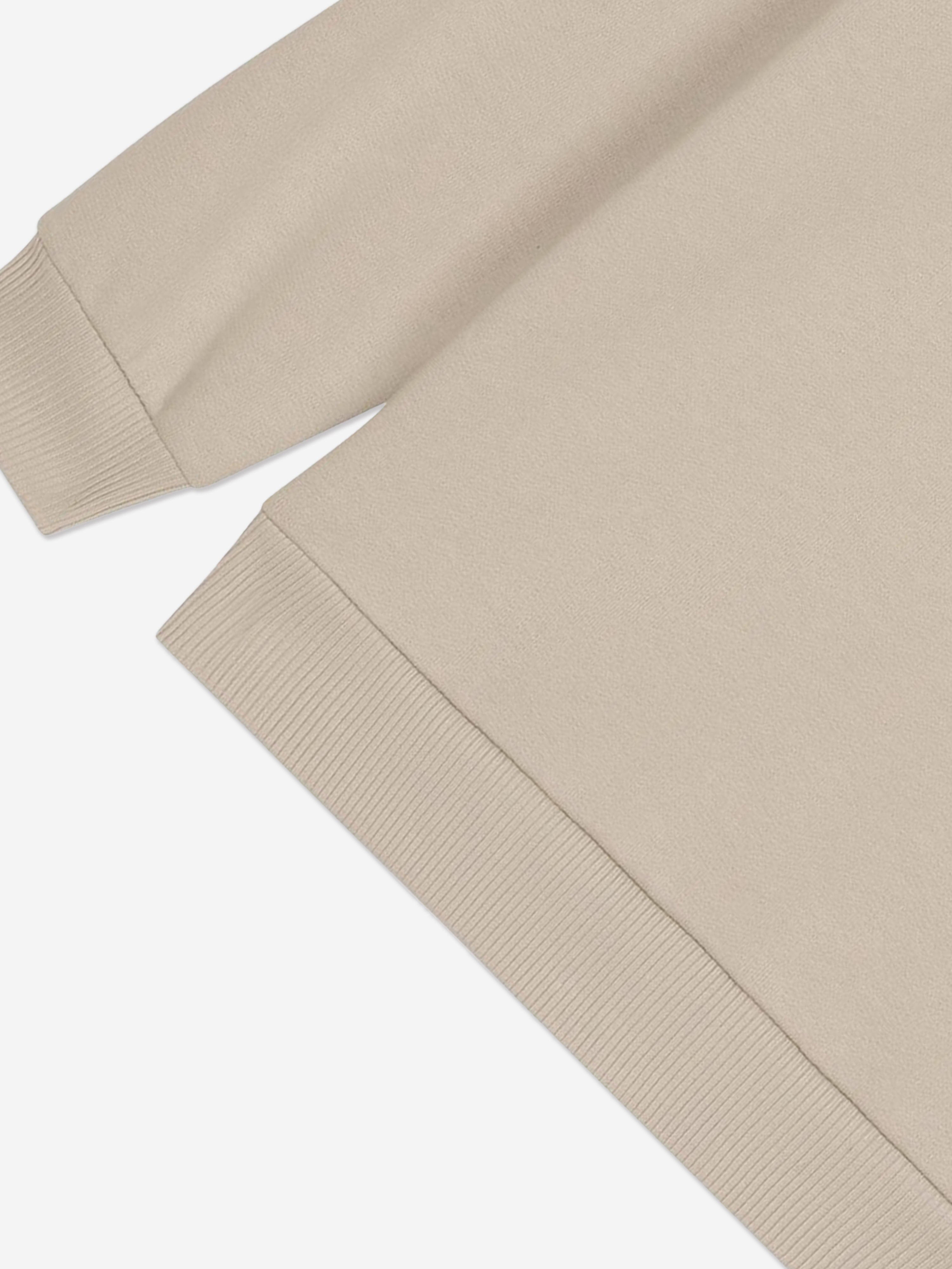 Dolce & Gabbana Boys Logo Stamp Zip Up Top in Beige
