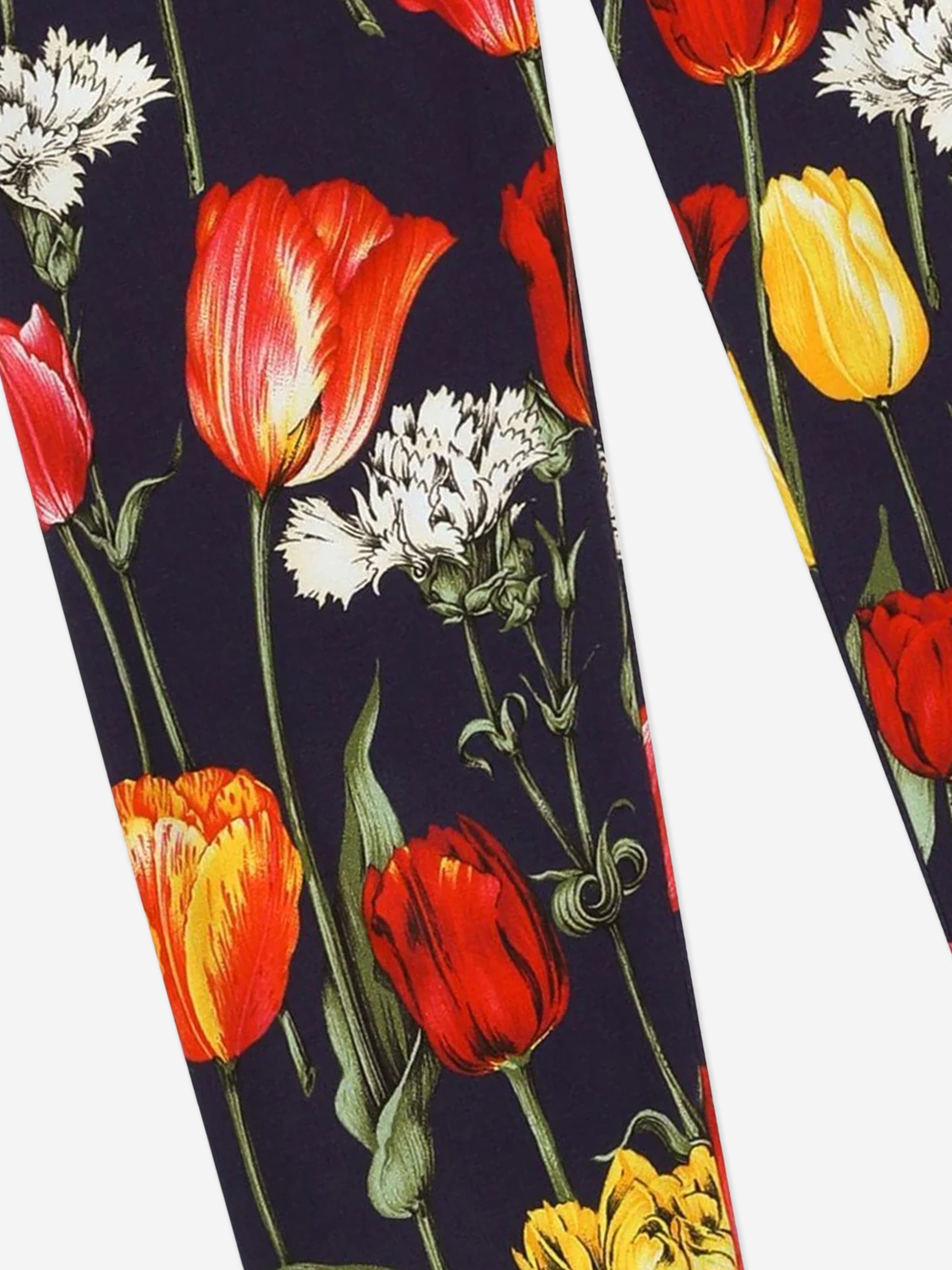 Dolce & Gabbana Girls Tulip Print Leggings in Multicolour
