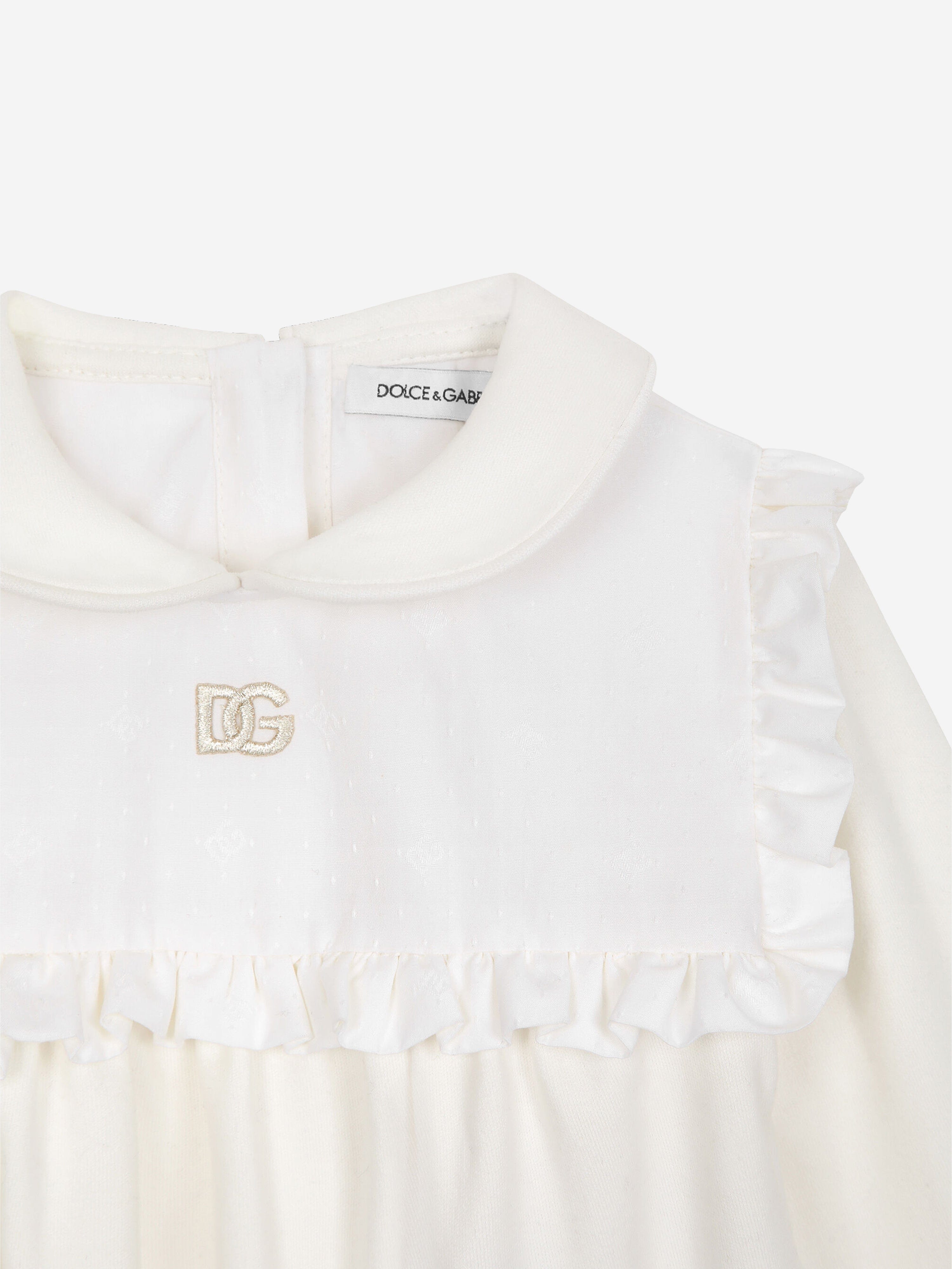 Dolce & Gabbana Baby Girls Babygrow Gift Set in White