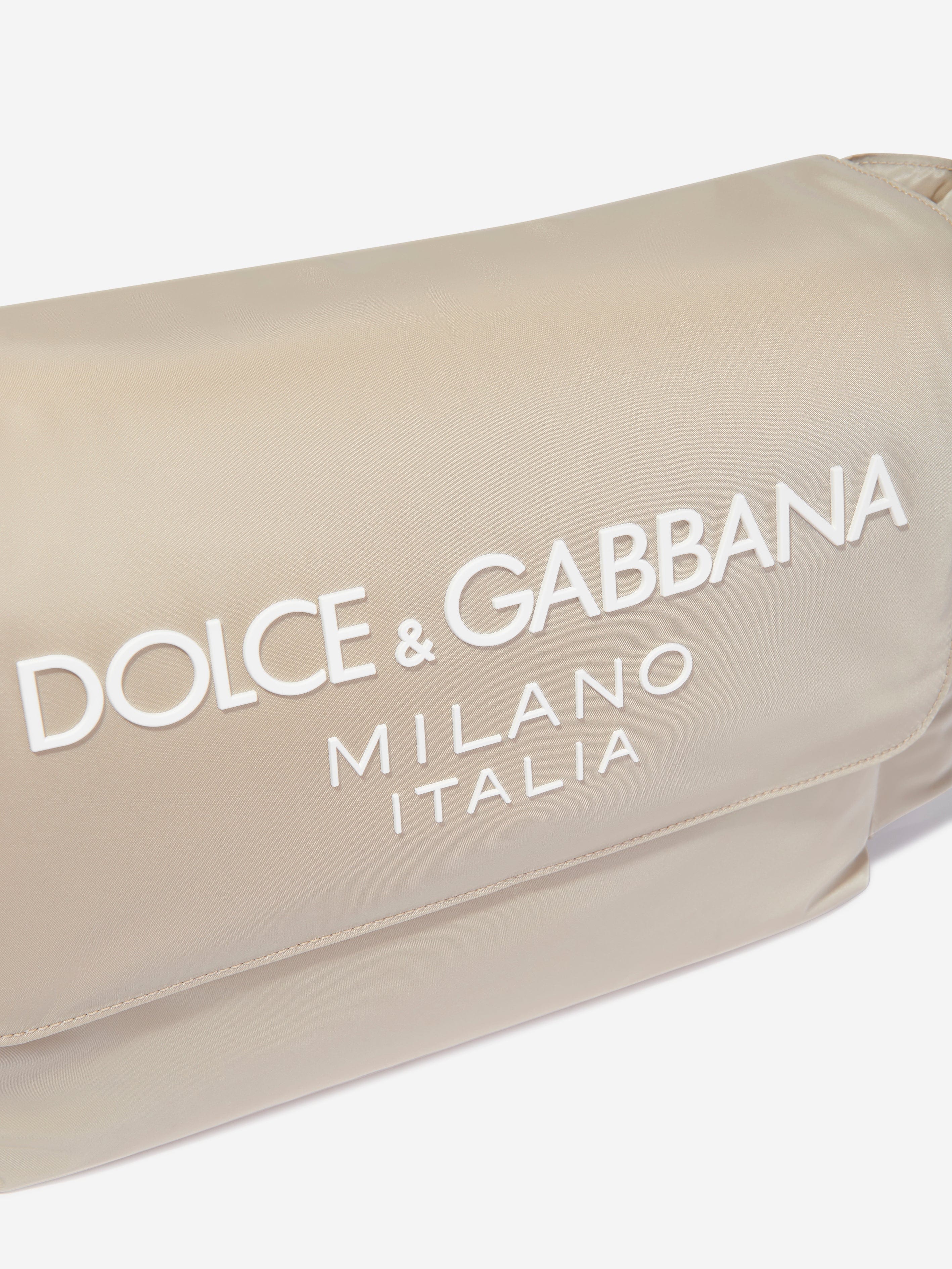Dolce & Gabbana Baby Logo Changing Bag in Beige (42.5cm)
