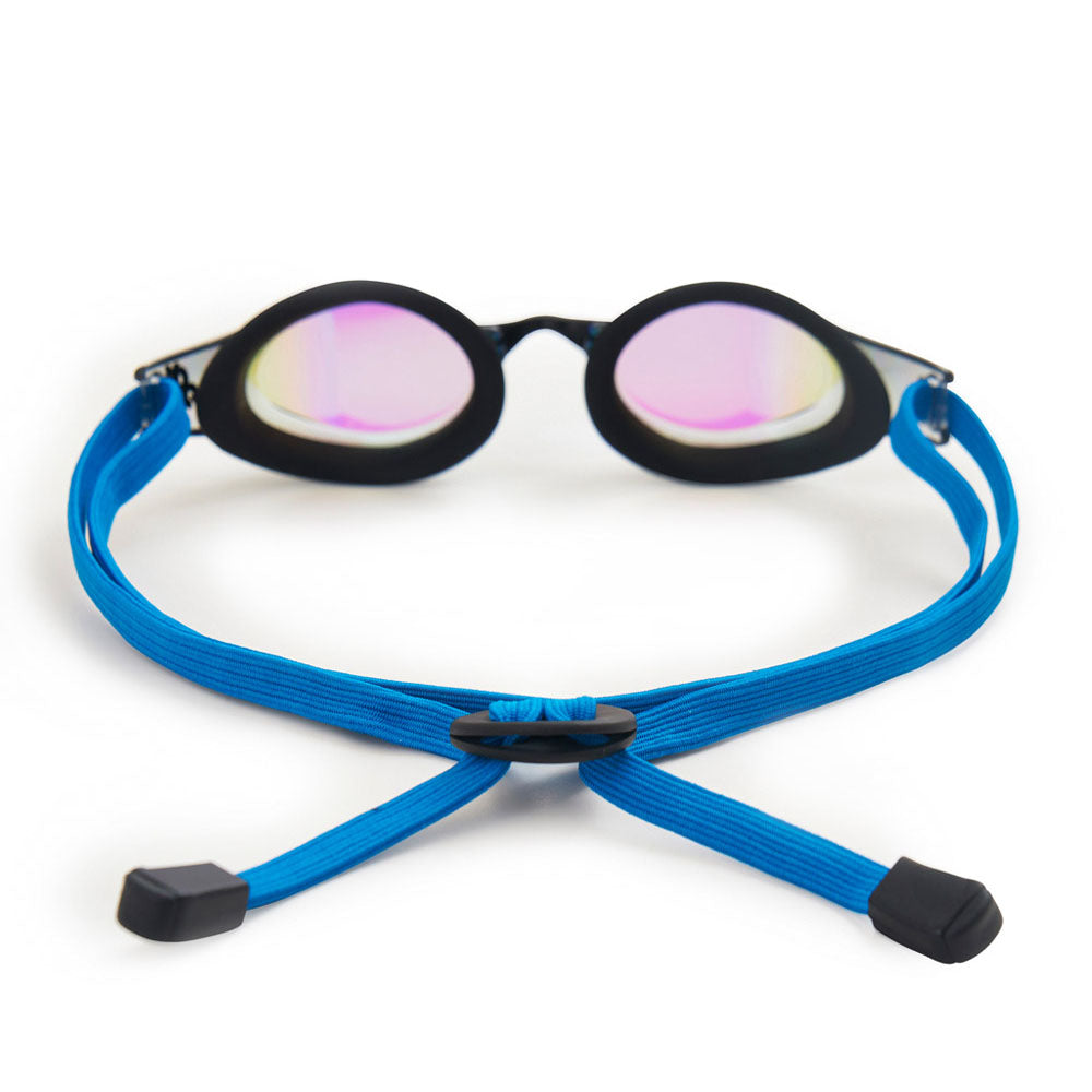 Adult Blue Rubber Ring Racing Goggles(DALI-BKBL)
