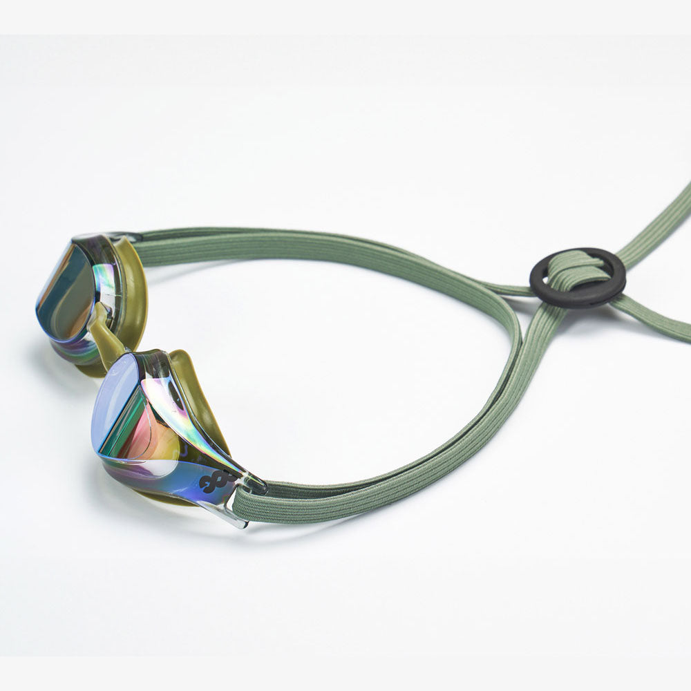Adult Olive Rubber Ring Racing Goggles(DALI-BKOG)