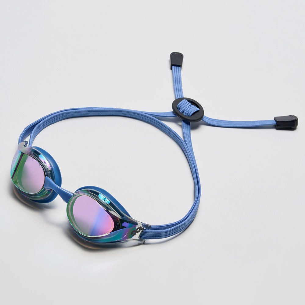 Adult Blue Rubber Ring Racing Goggles(DALI_BKGN)