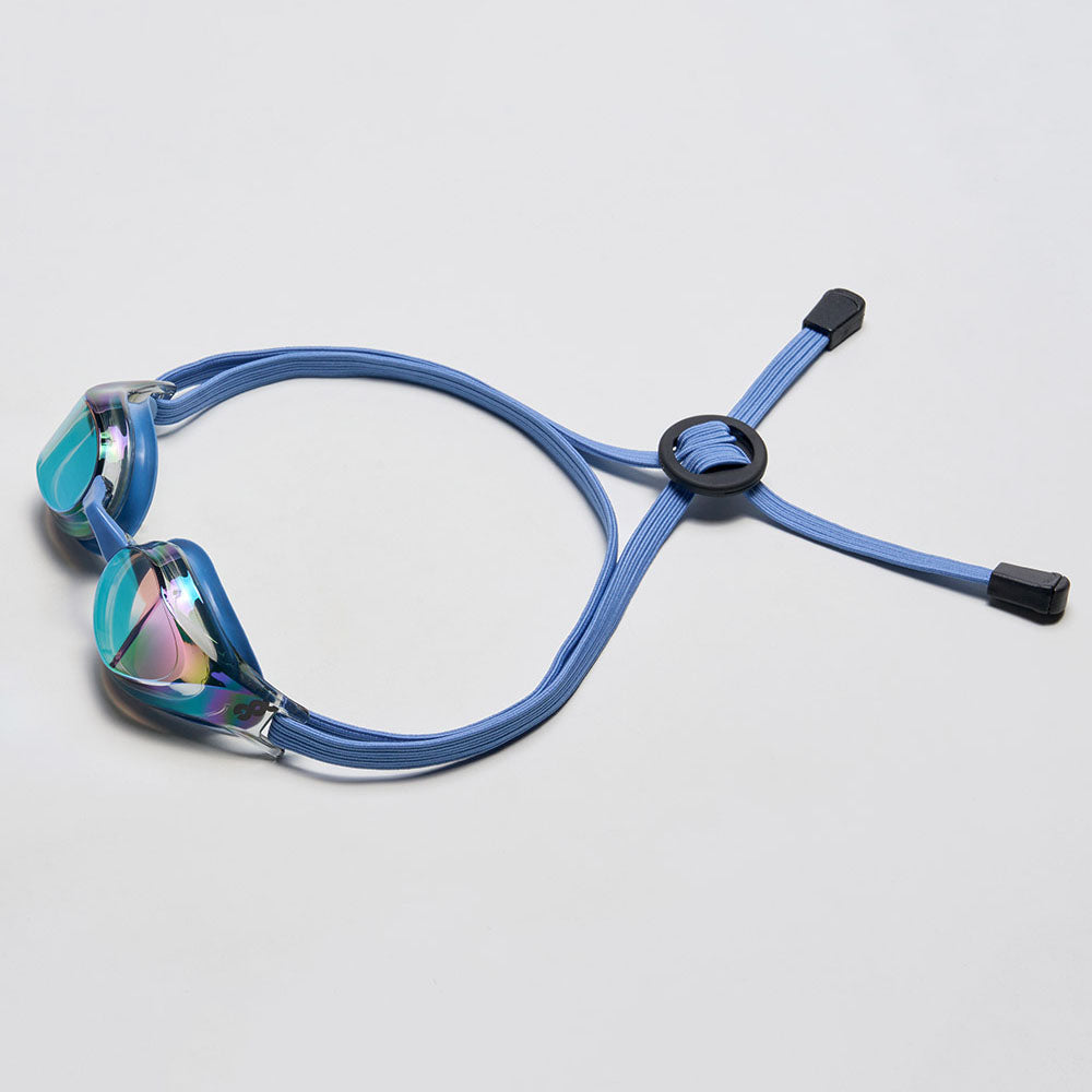 Adult Blue Rubber Ring Racing Goggles(DALI_BKGN)