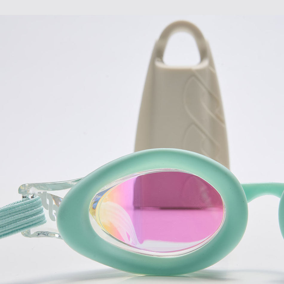 Adult Mint Rubber Ring Racing Goggles(DALI_WHMT)