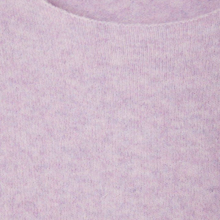Women Light Purple Knit Sweater