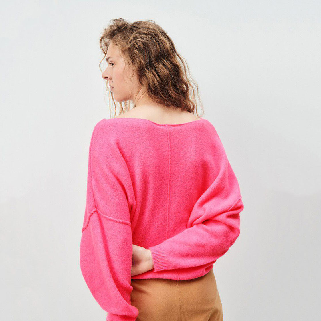 Women Pink Knit Sweater