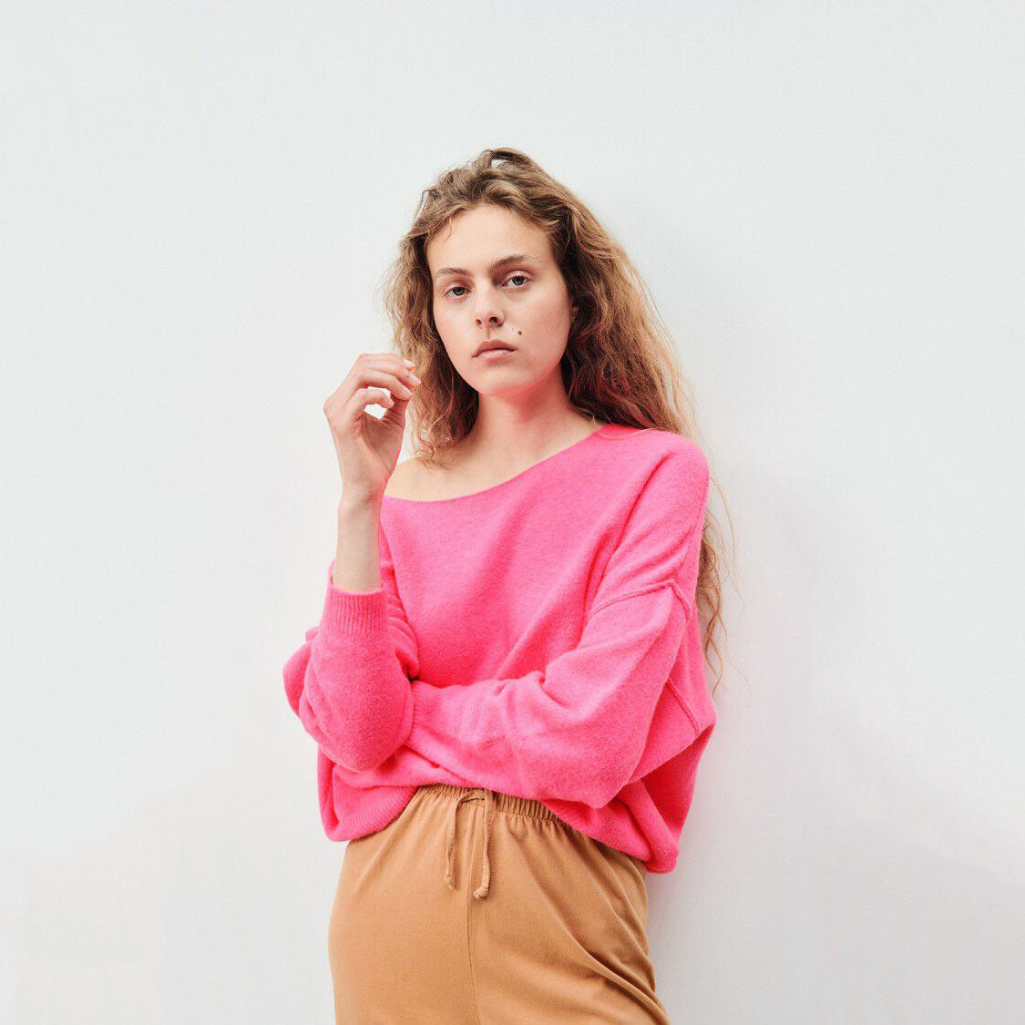 Women Pink Knit Sweater