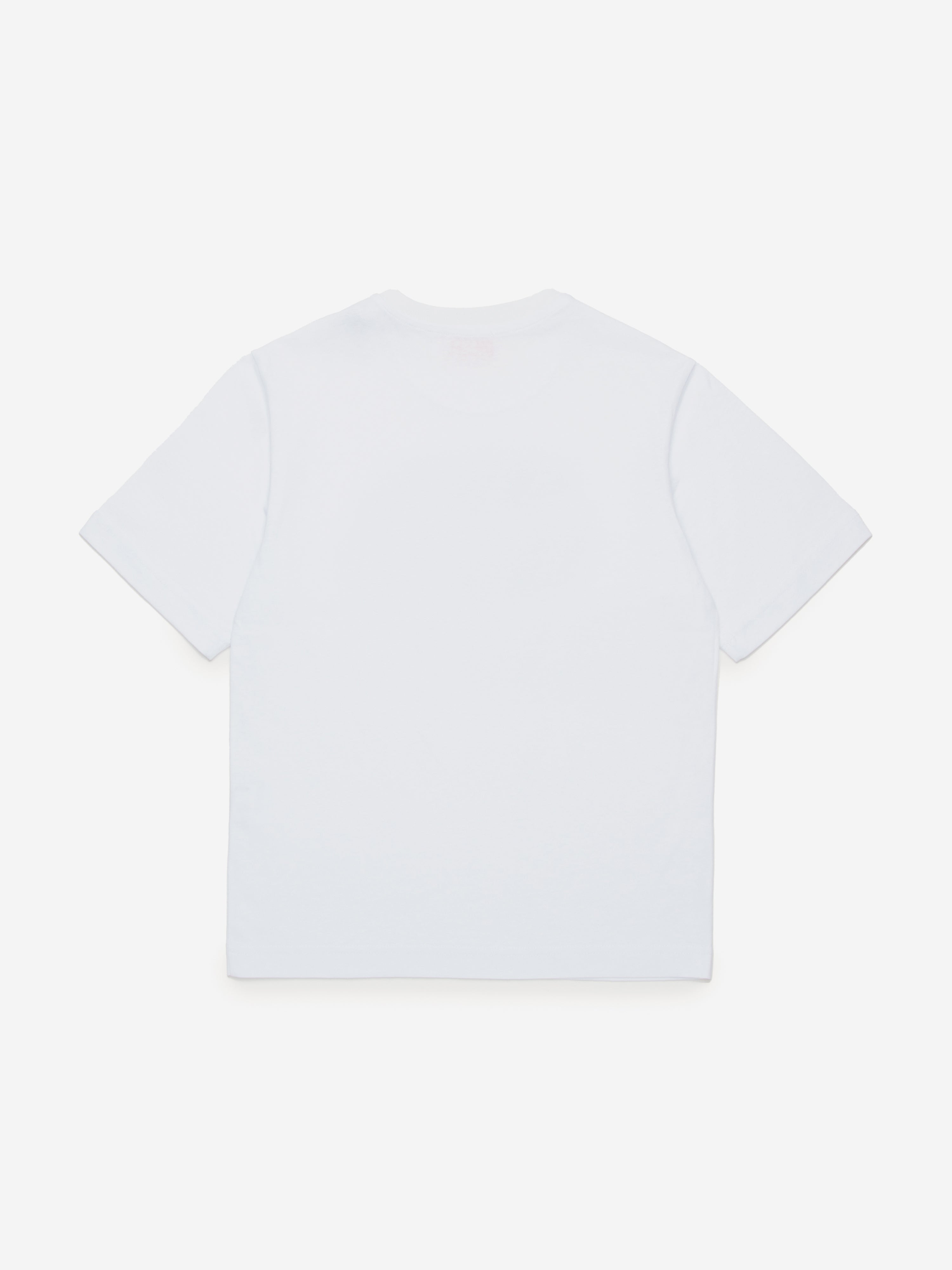 Diesel Boys Oval D Logo T-Shirt in White